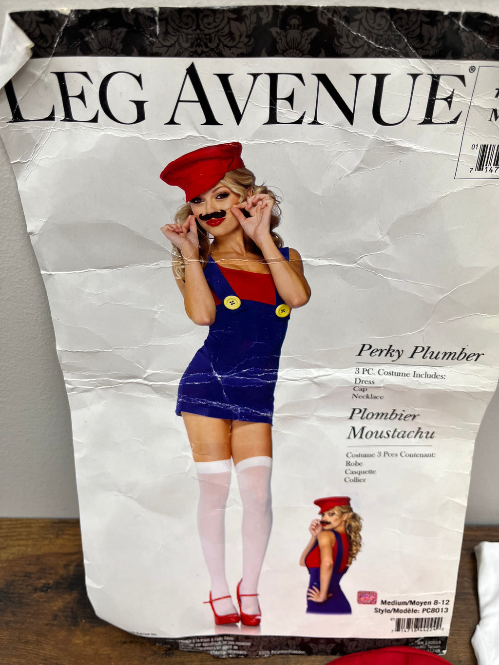 Used/New Perky Plumber/Mario Costume