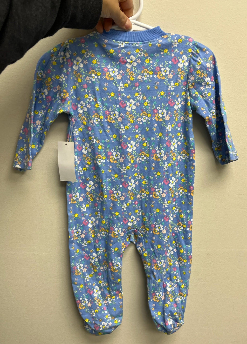 New Baby Girls I’m A Little Smiler Floral Onesie