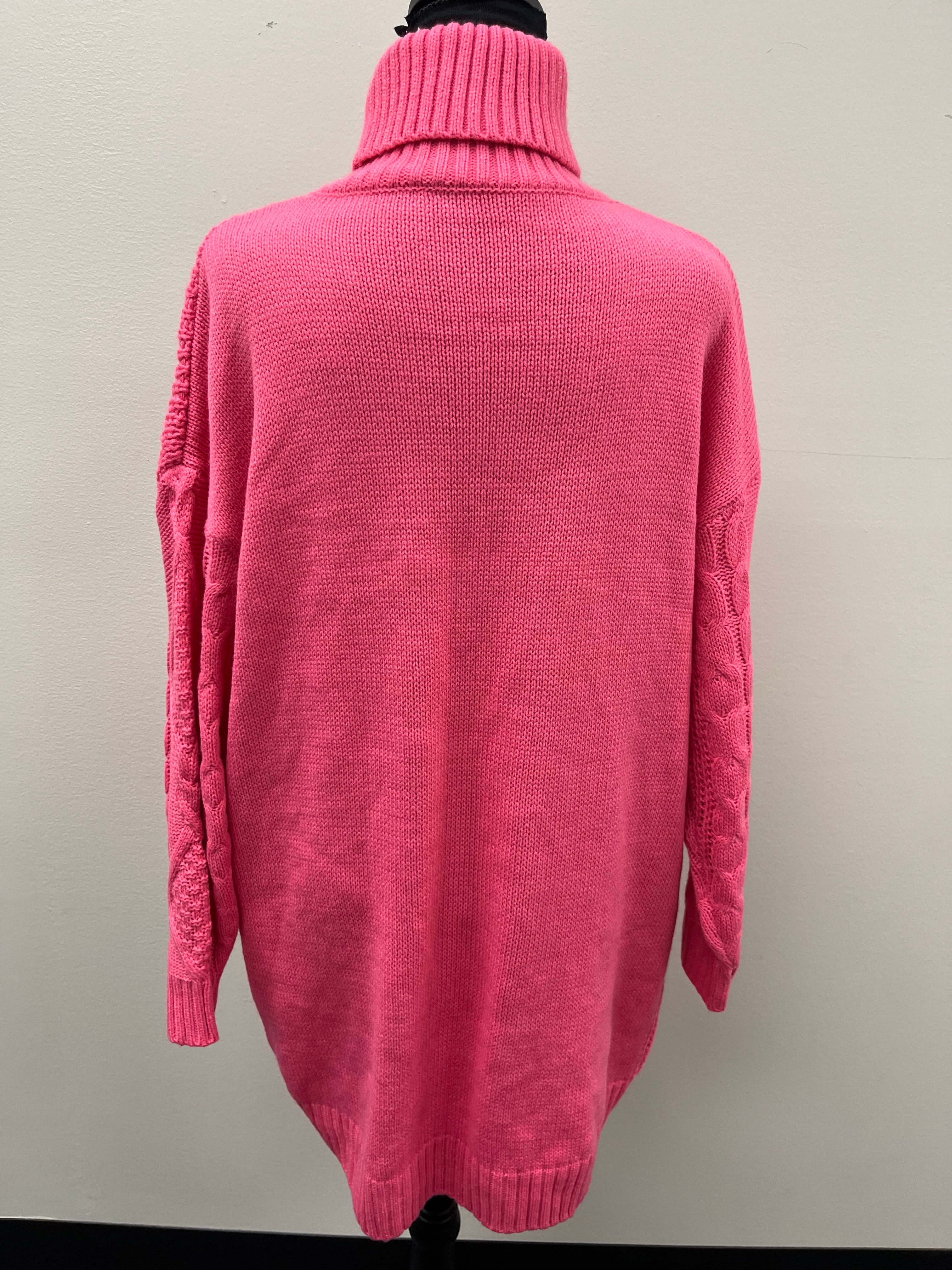 Used Women’s Pink Knitted Sweater Shirt