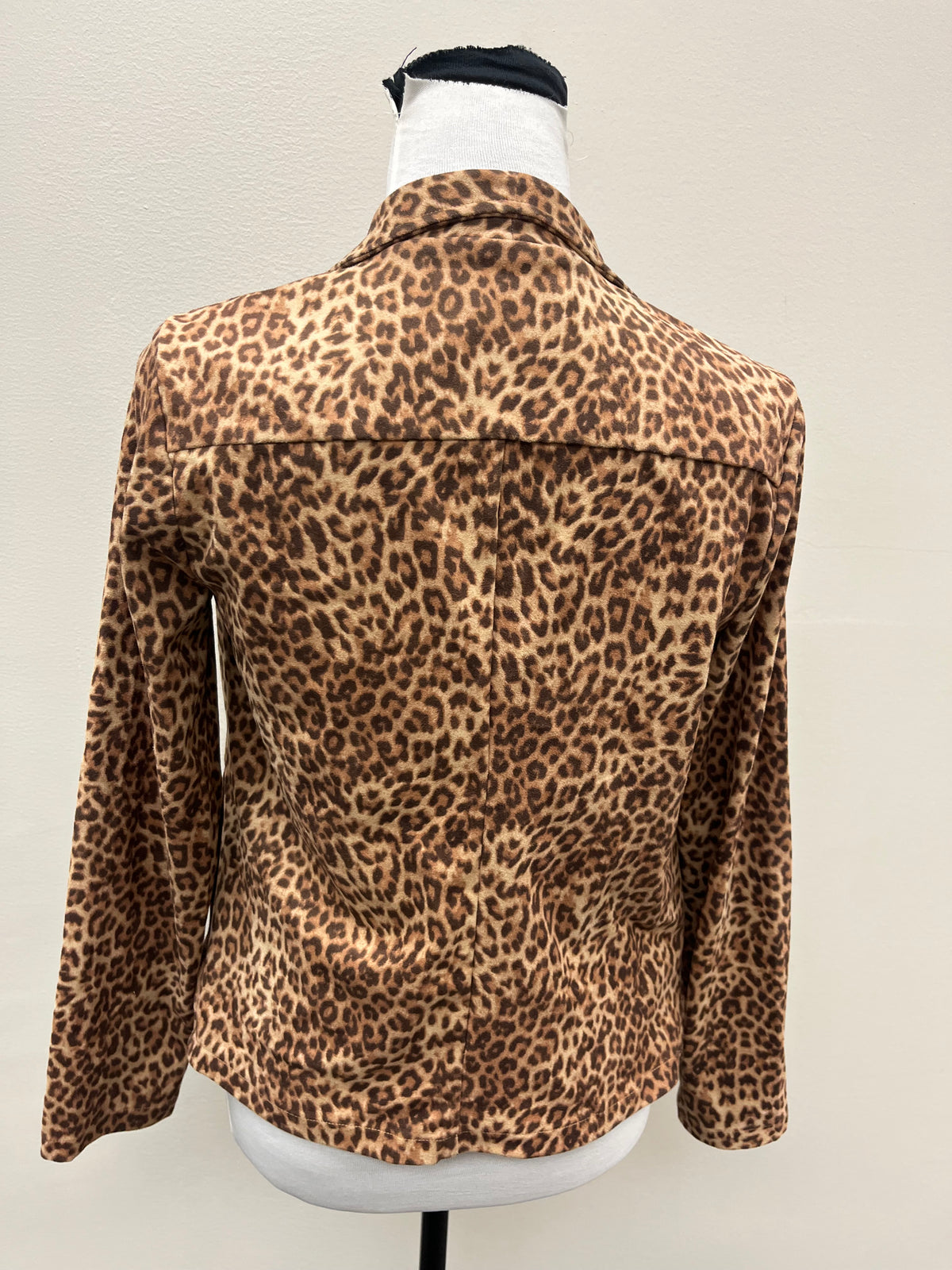 Used Women’s Leopard Blazer Jacket