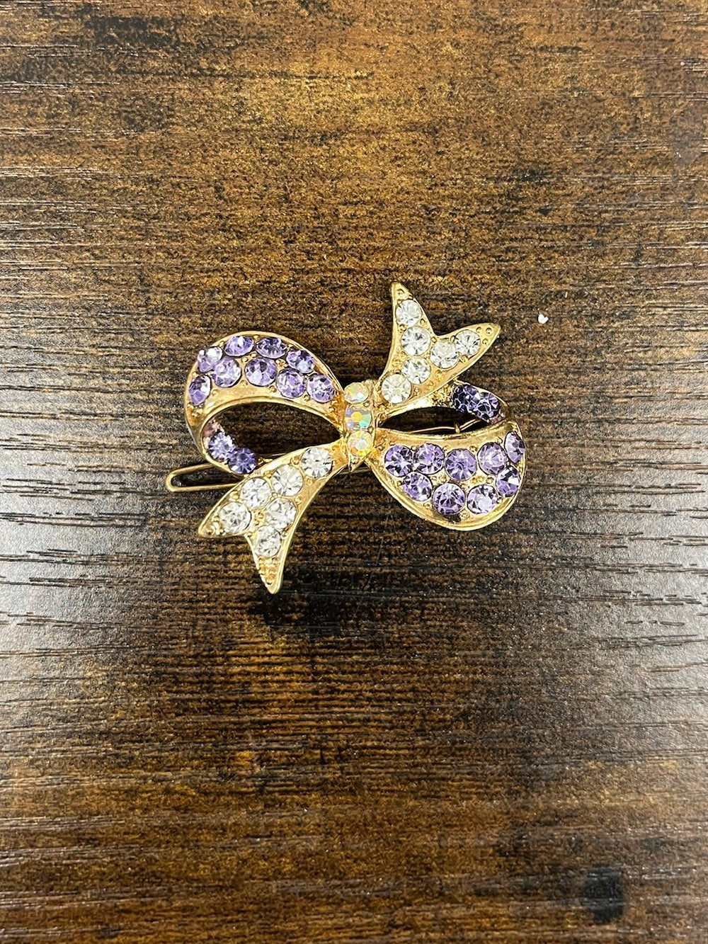 Used Studded Bow Barette