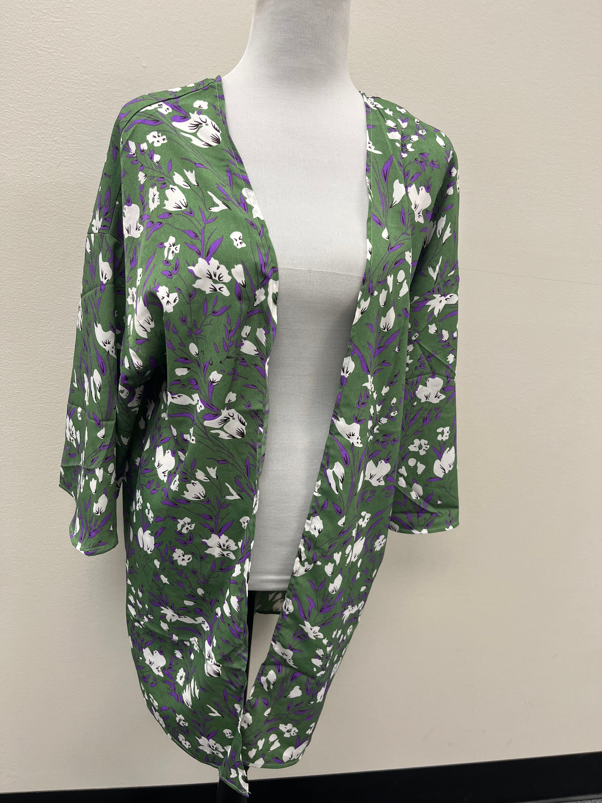 New Women’s Green Floral Cardigan