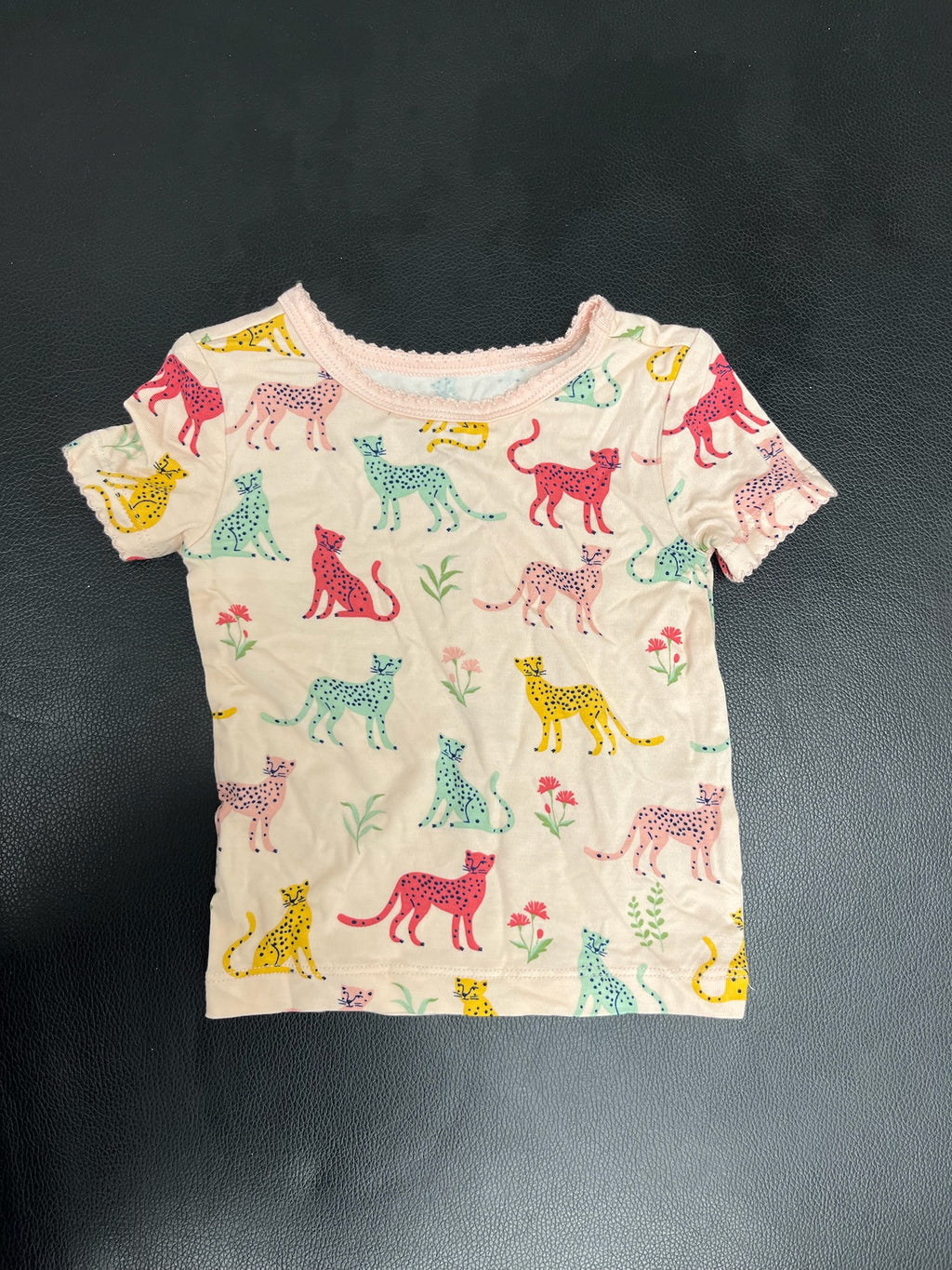 Girls Animal Print Pajama Shirt