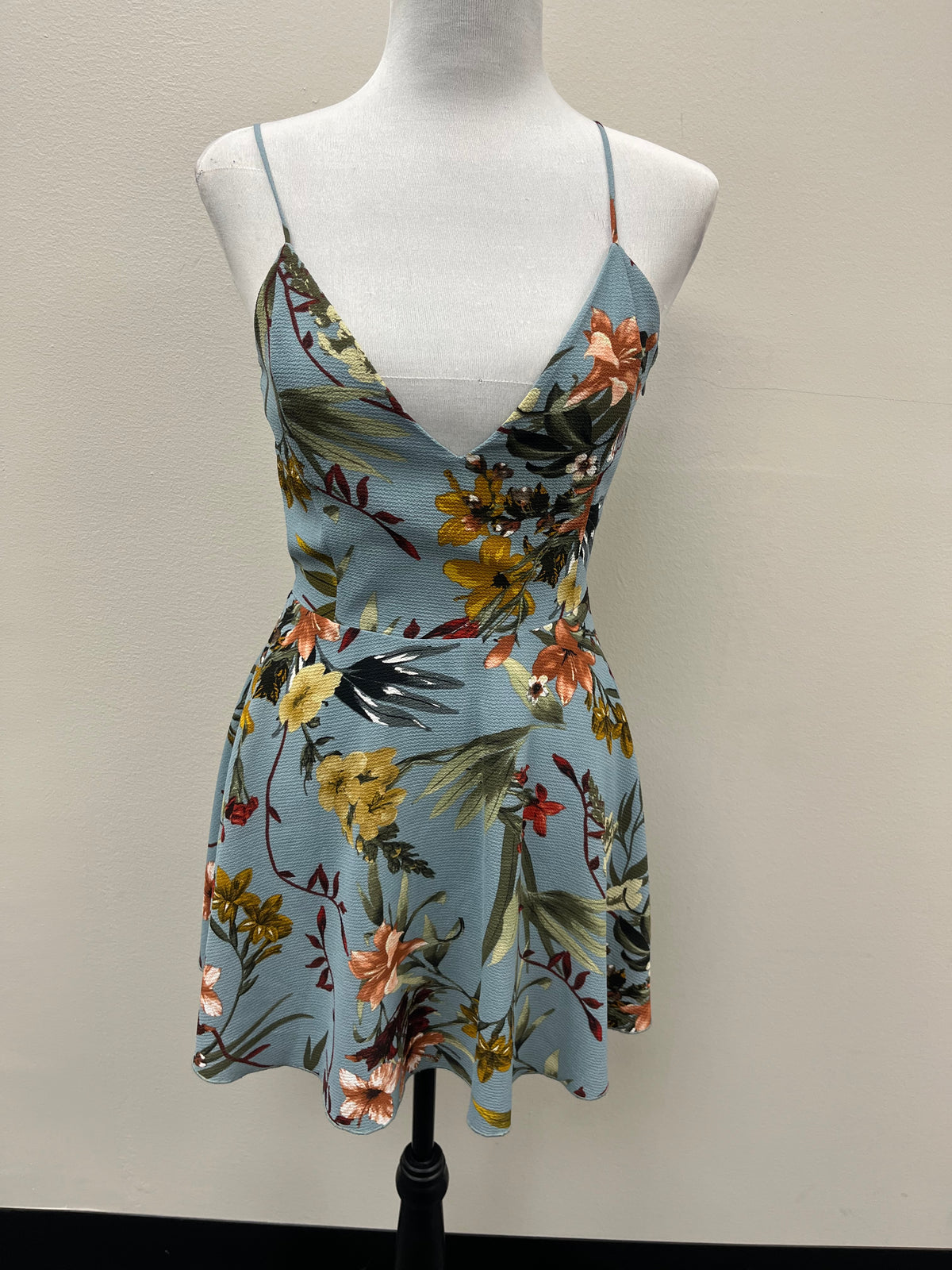 New Women’s Blue Floral Dress