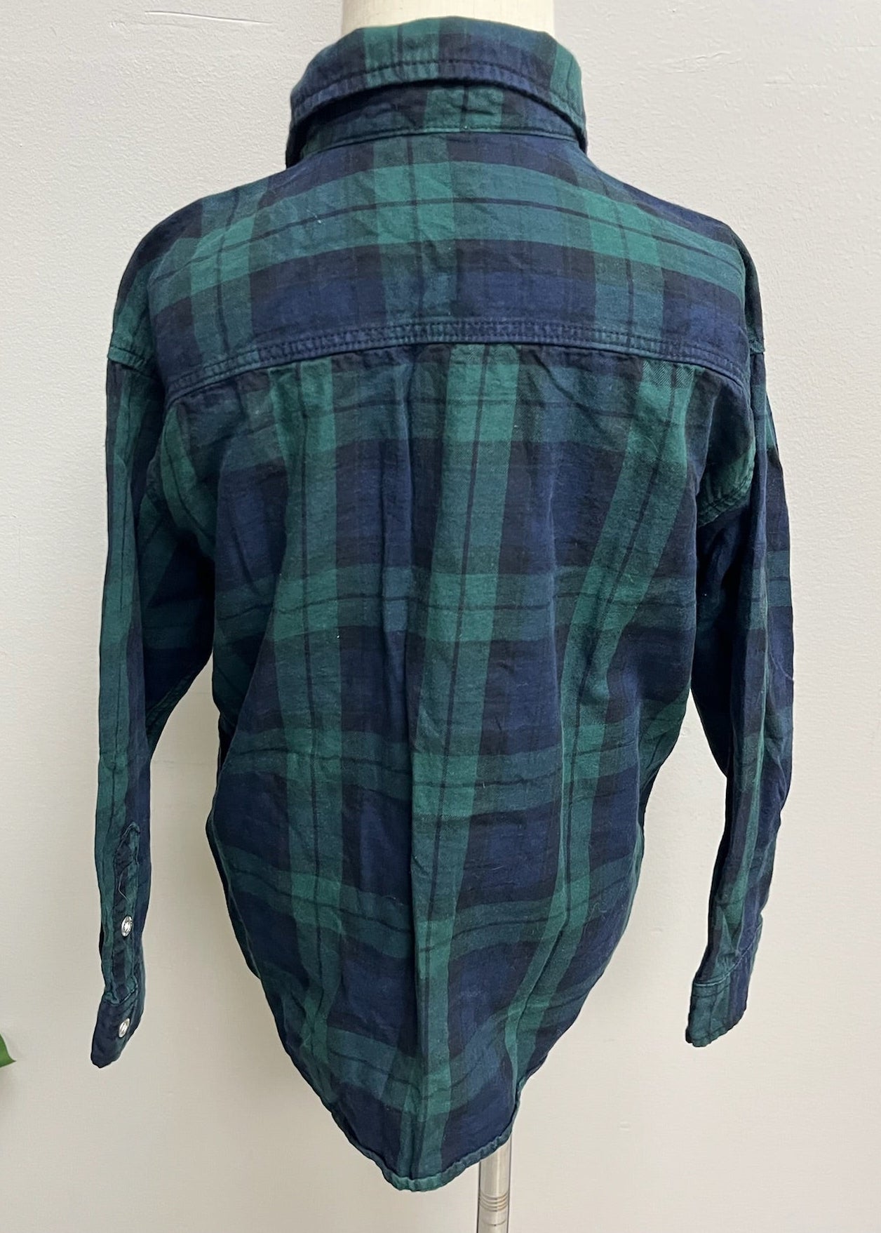 Used Boys Green Flannel