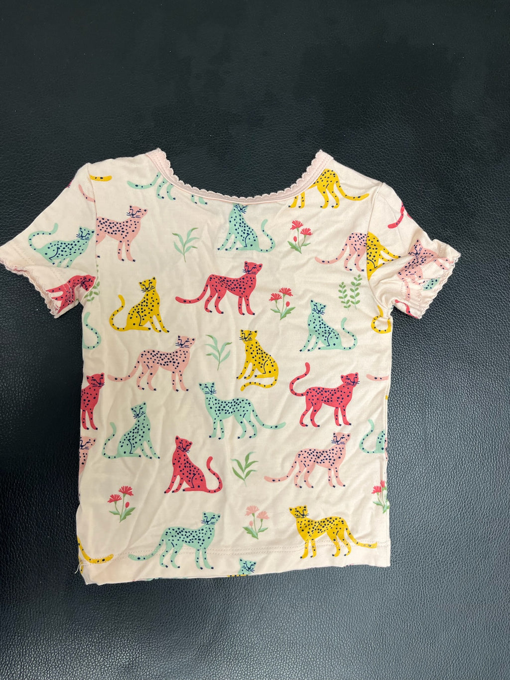 Girls Animal Print Pajama Shirt