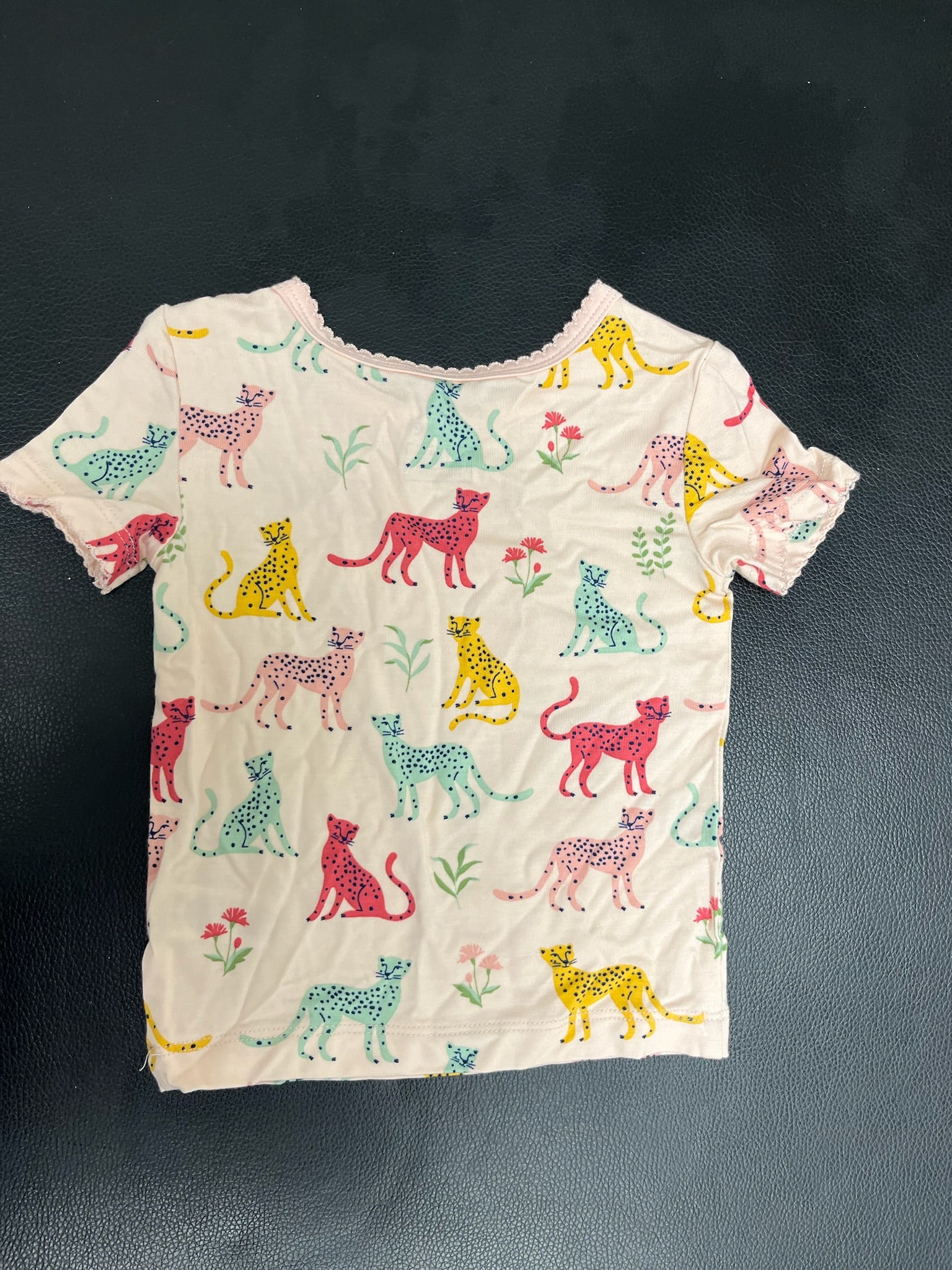 Girls Animal Print Pajama Shirt