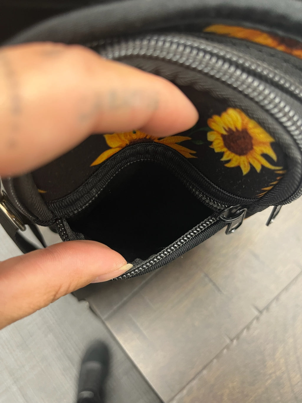 Sunflower Water Jug Crossbody Bag