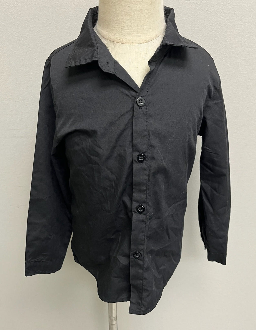 Used Boys Black Button Up Shirt