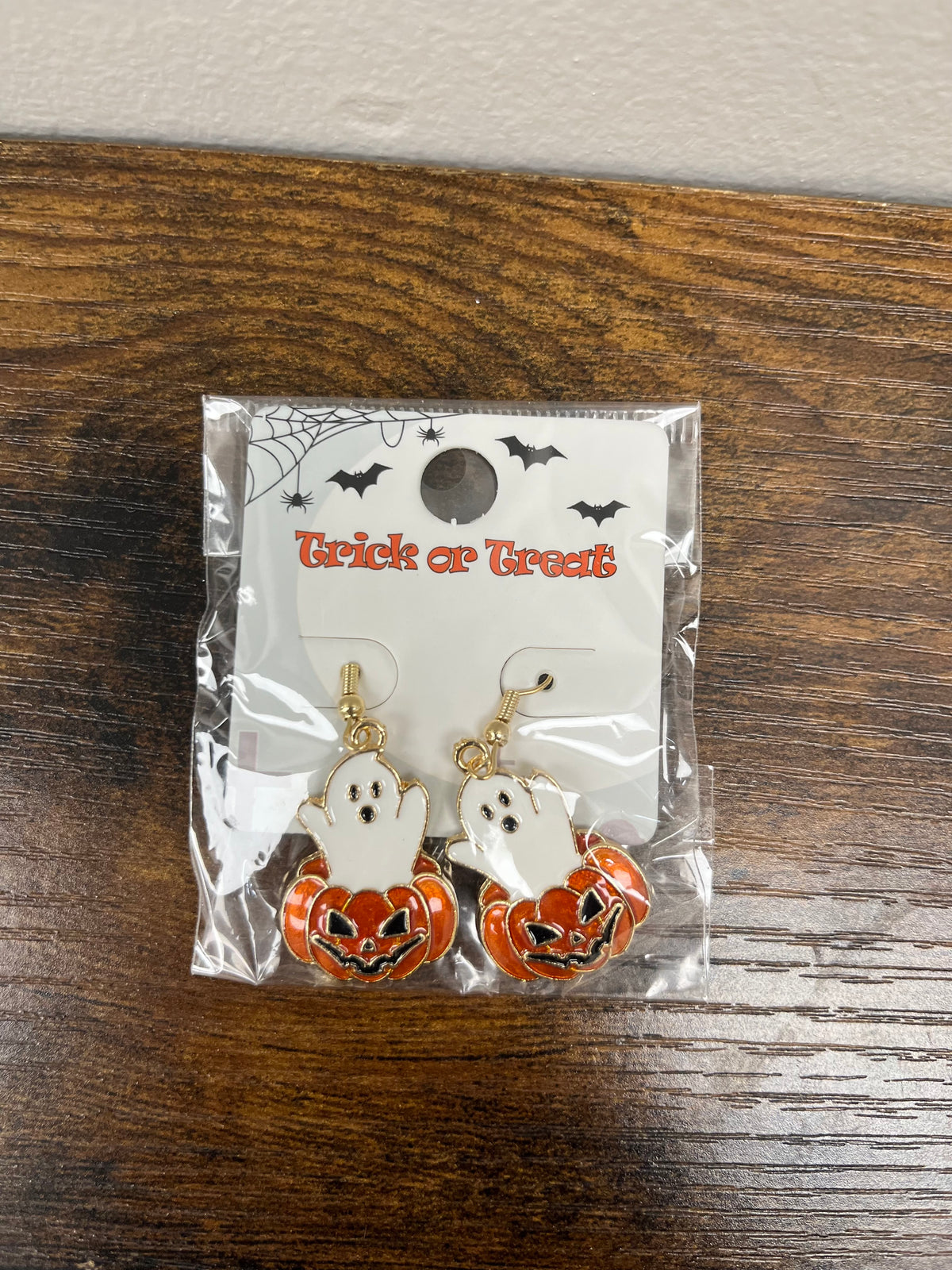 New Halloween Ghost Pumpkin Earrings