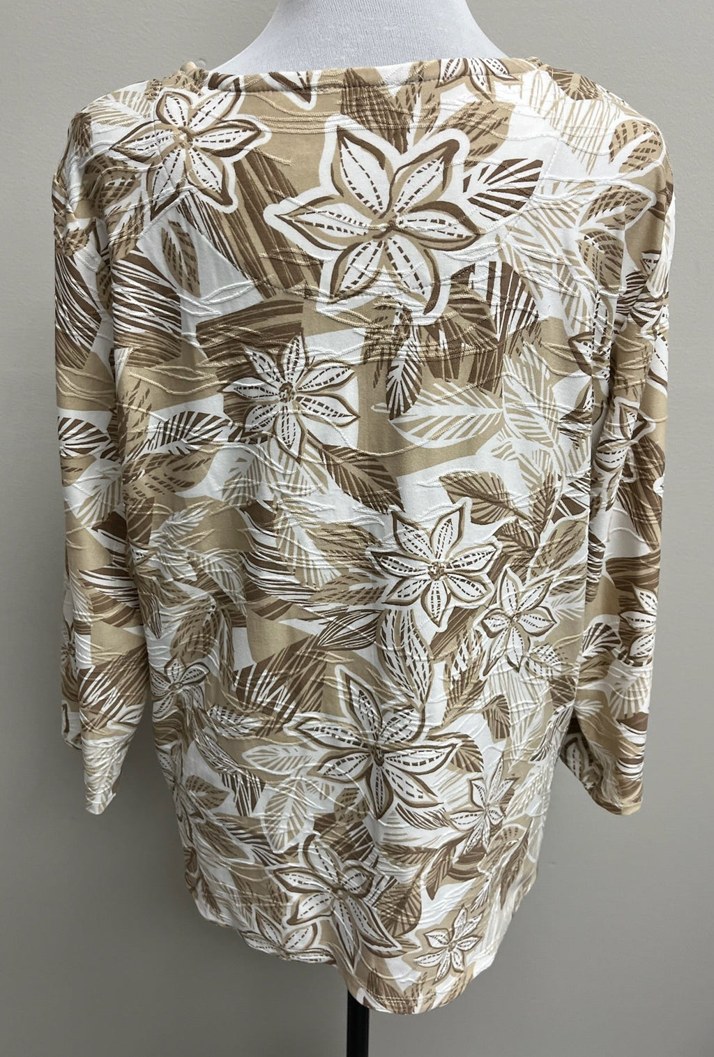 Used Women’s Brown Floral Long Sleeve