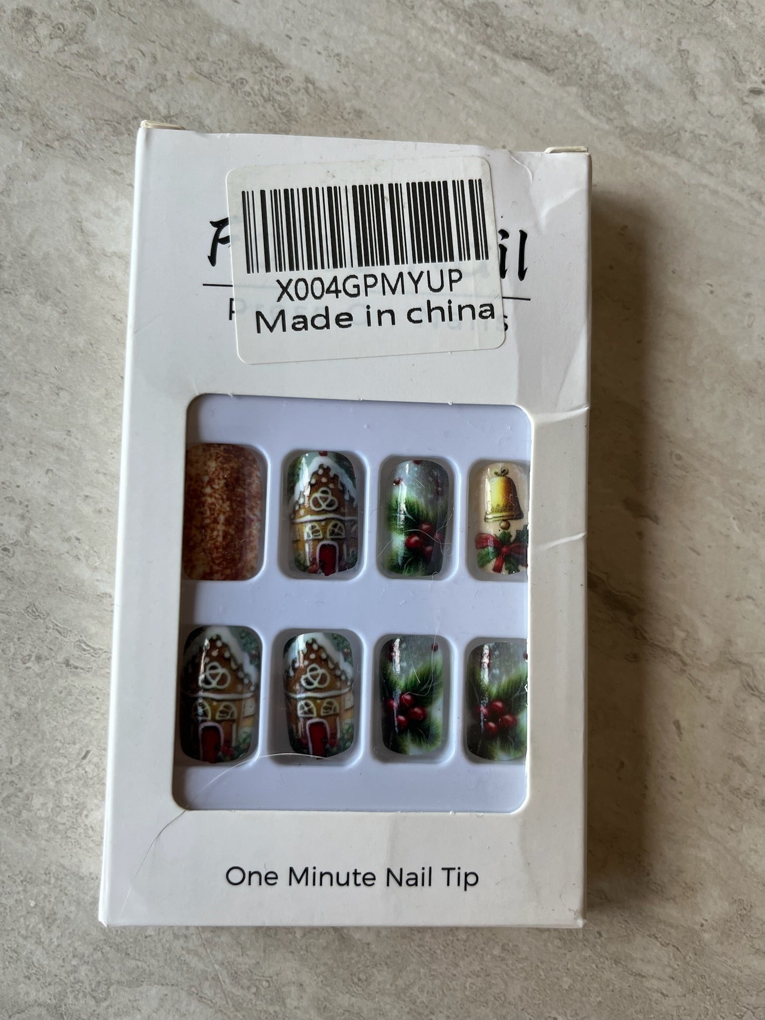 New Christmas Gingerbread House Nail Set