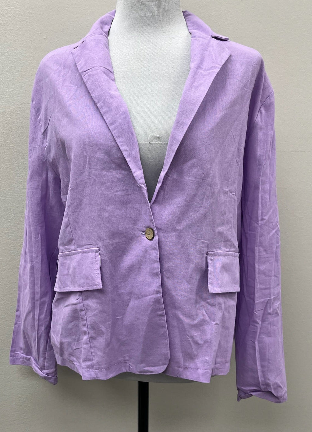 Used Women’s Purple Button Up Shirt