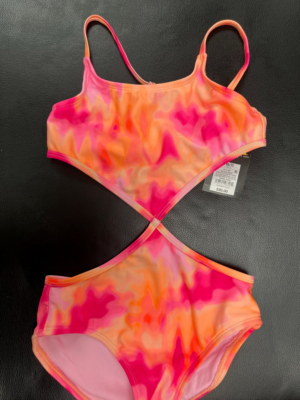 Girls Tie Dye Bathing Suit