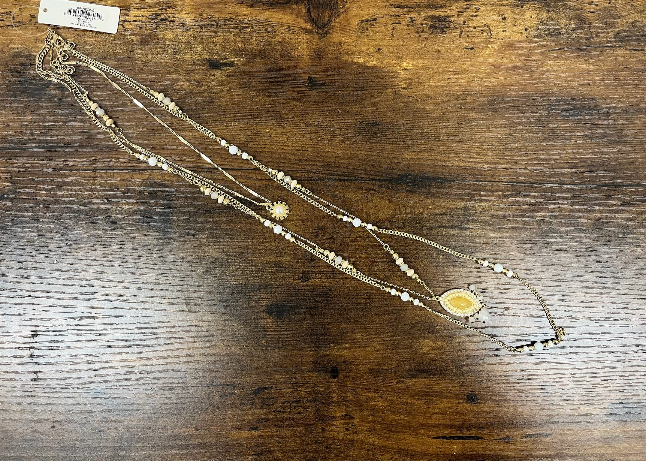 Used Gold Layered Necklace