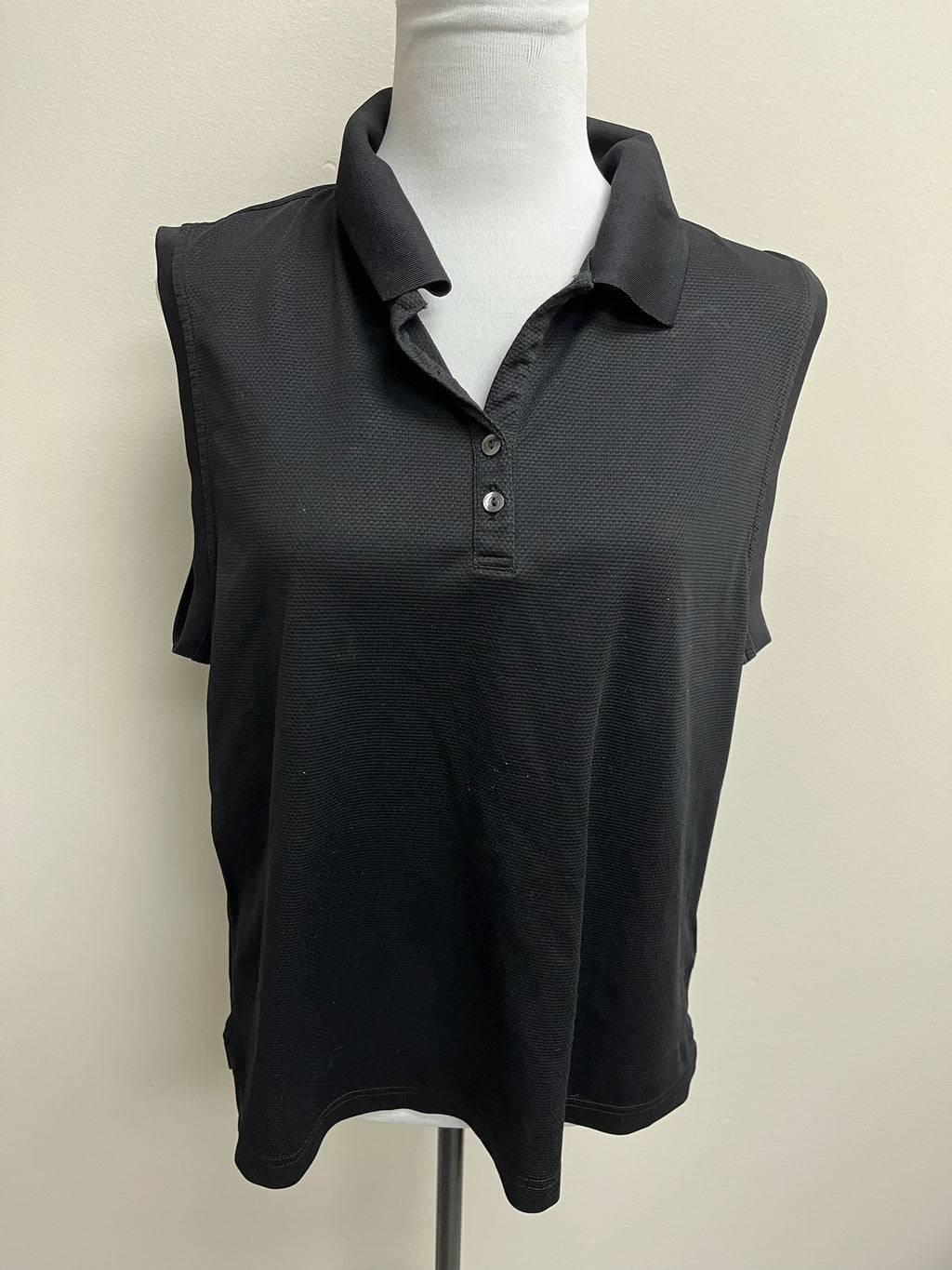 Women’s Black Polo Tank Top