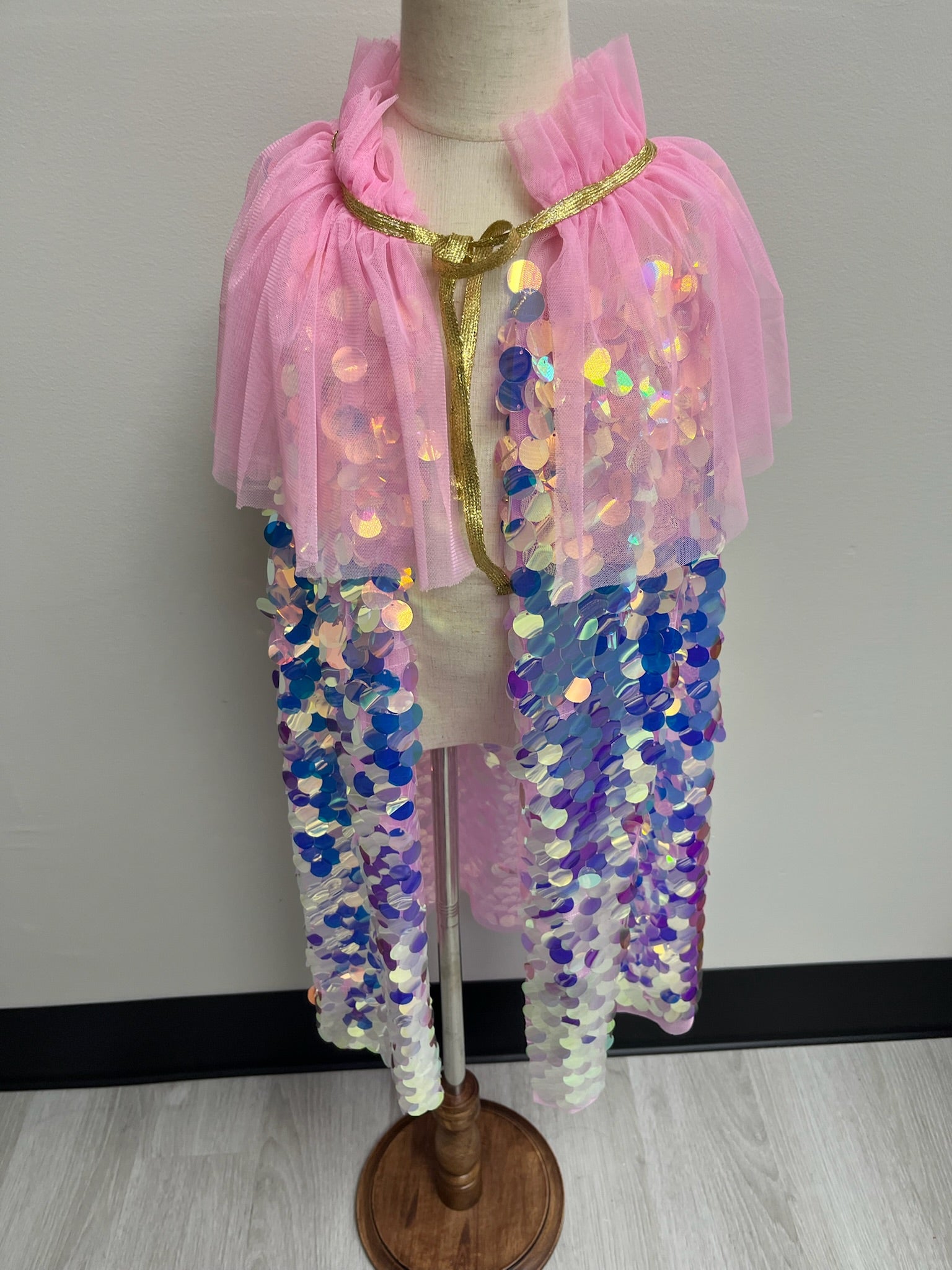 Girls Princess Mermaid Cape