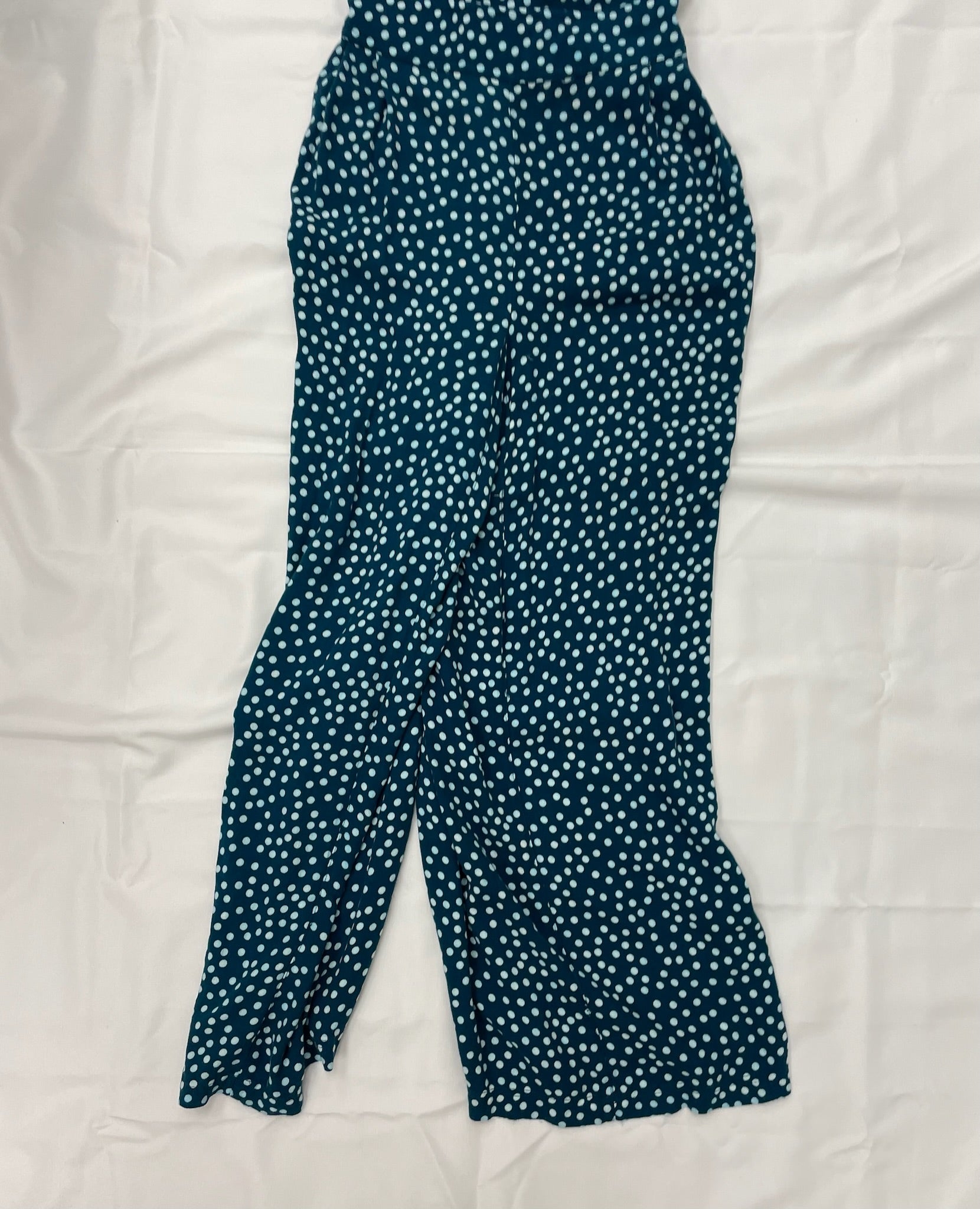 Women’s Blue Polka Dot Jumpsuit Overalls