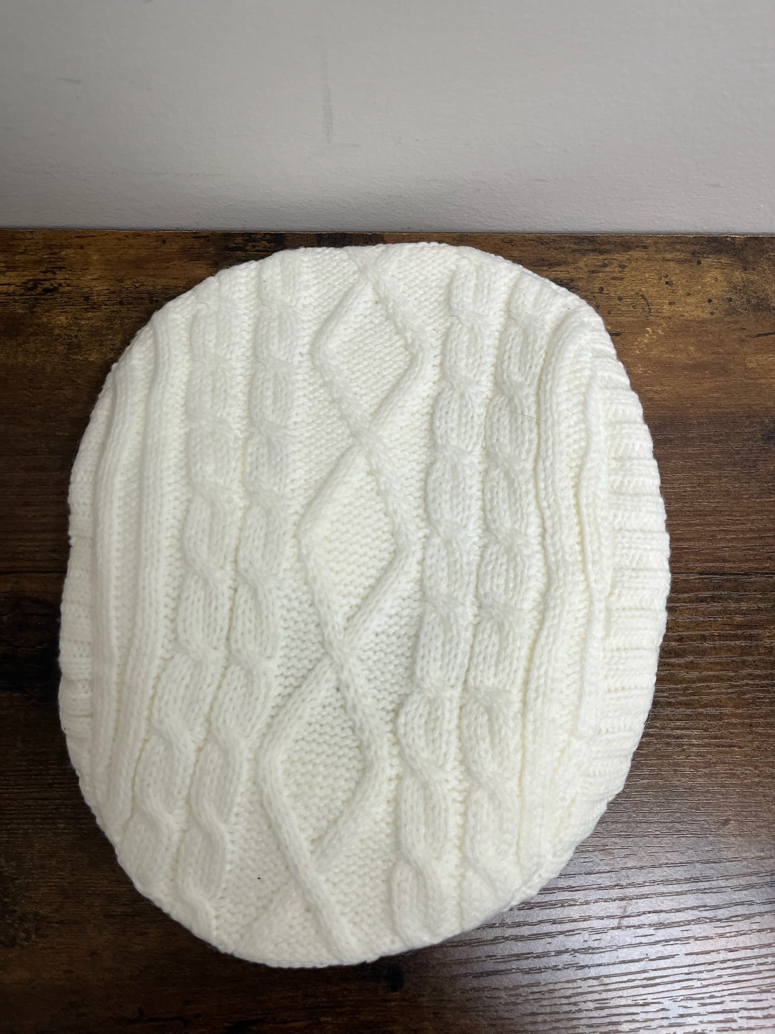 New White Knitted Cap