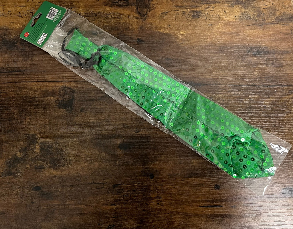 New Green Sequin Tie