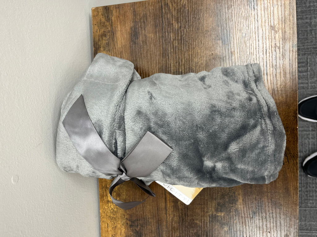 New Grey Throw Blanket