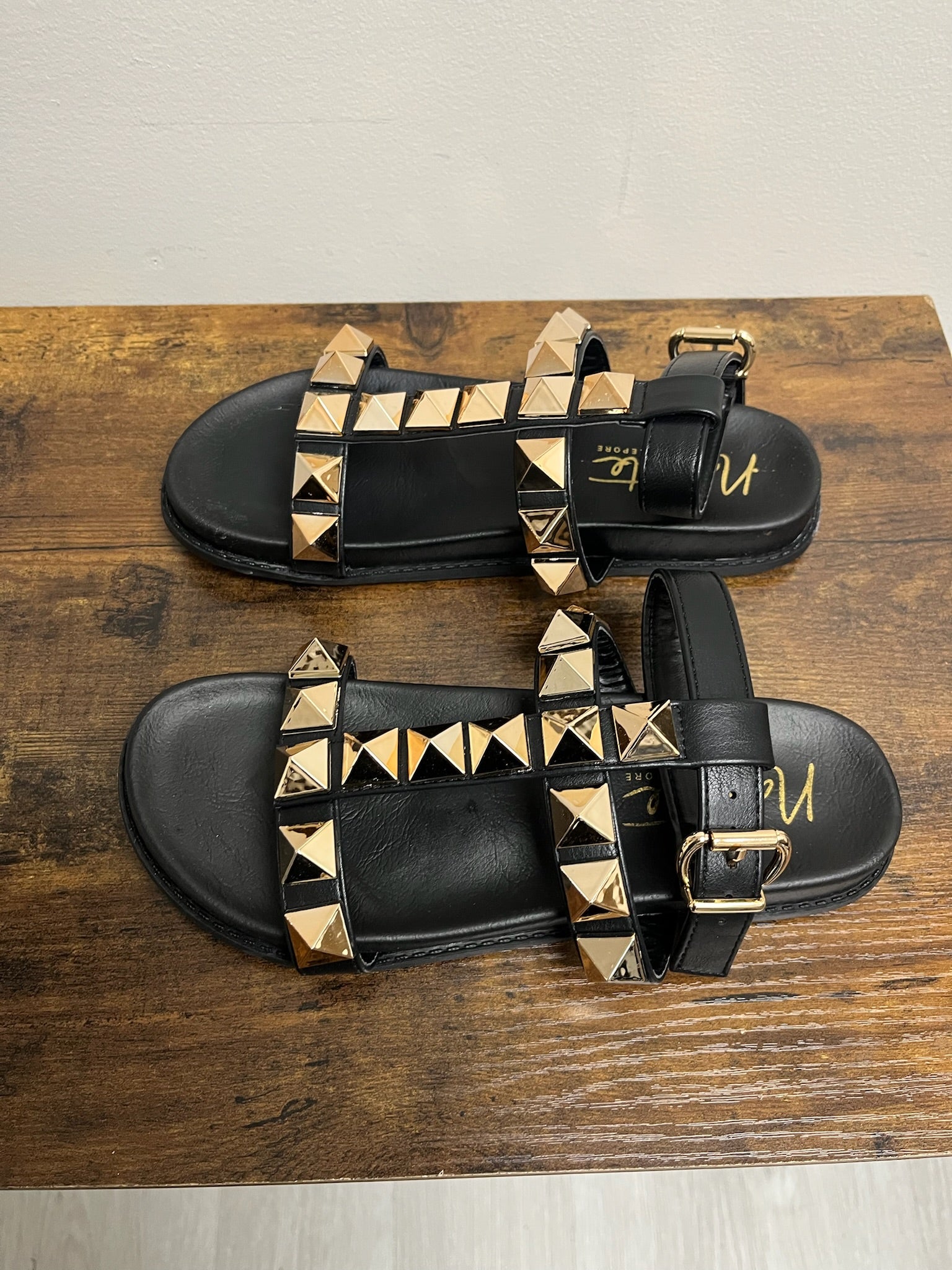 Women’s Black Stud Sandals