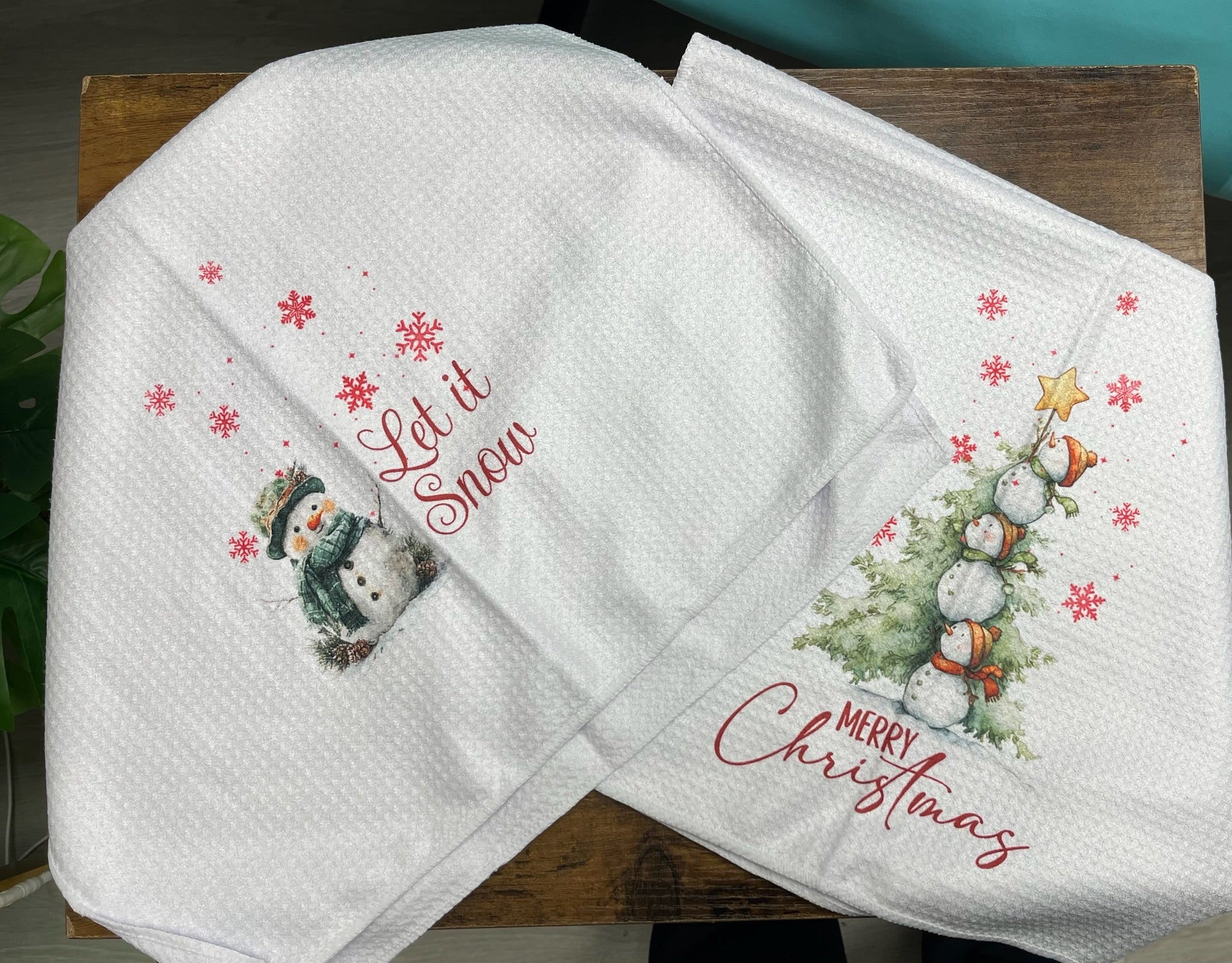 New Two Piece Christmas Kitchen Towels