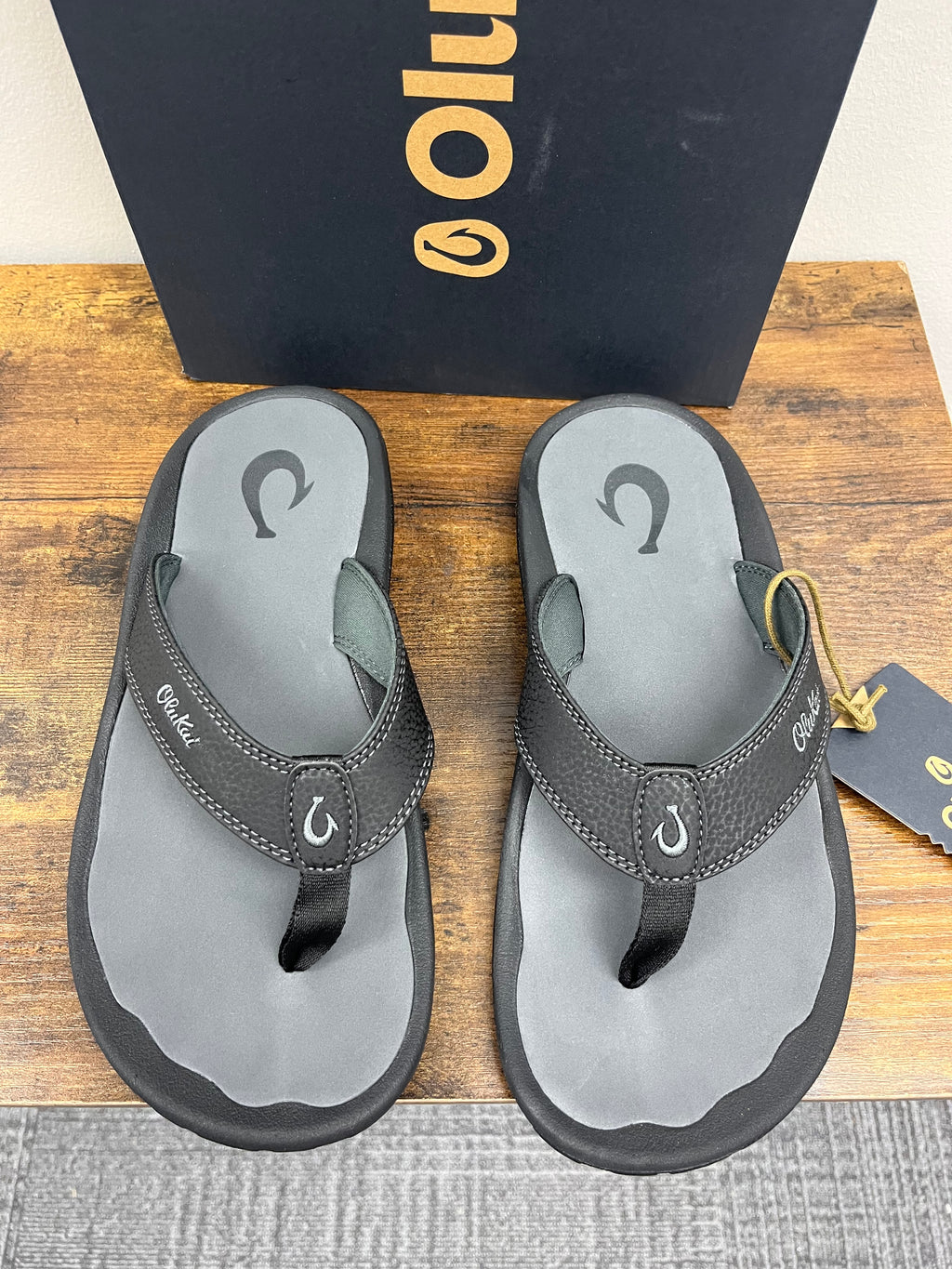 New Men’s Black & Grey Sandals