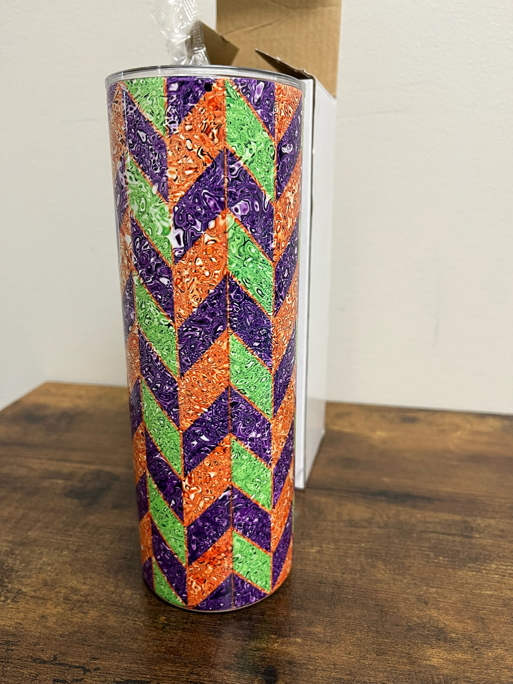 Three Piece Tumbler Cup With Lid & Straw Set