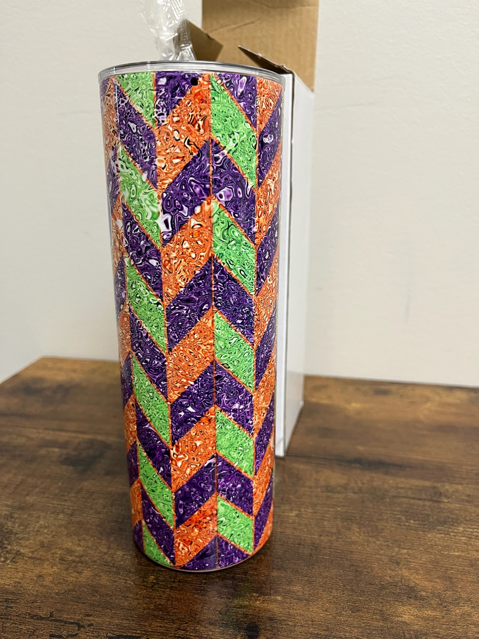 Three Piece Tumbler Cup With Lid & Straw Set