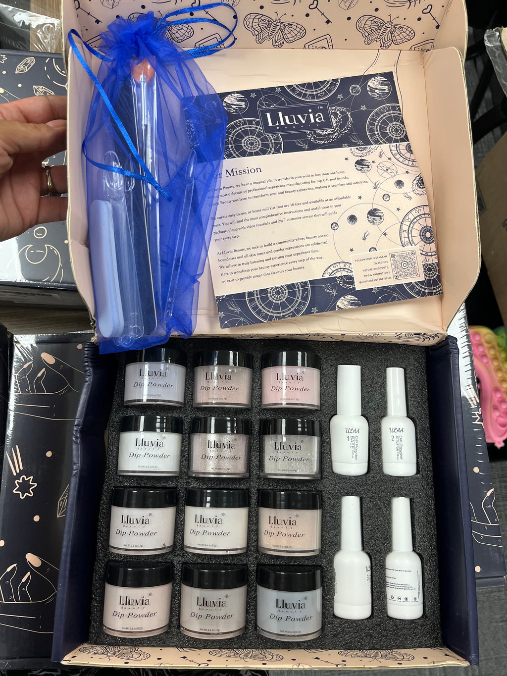 New 12 Dip Colored Powder Gel Nail Sets