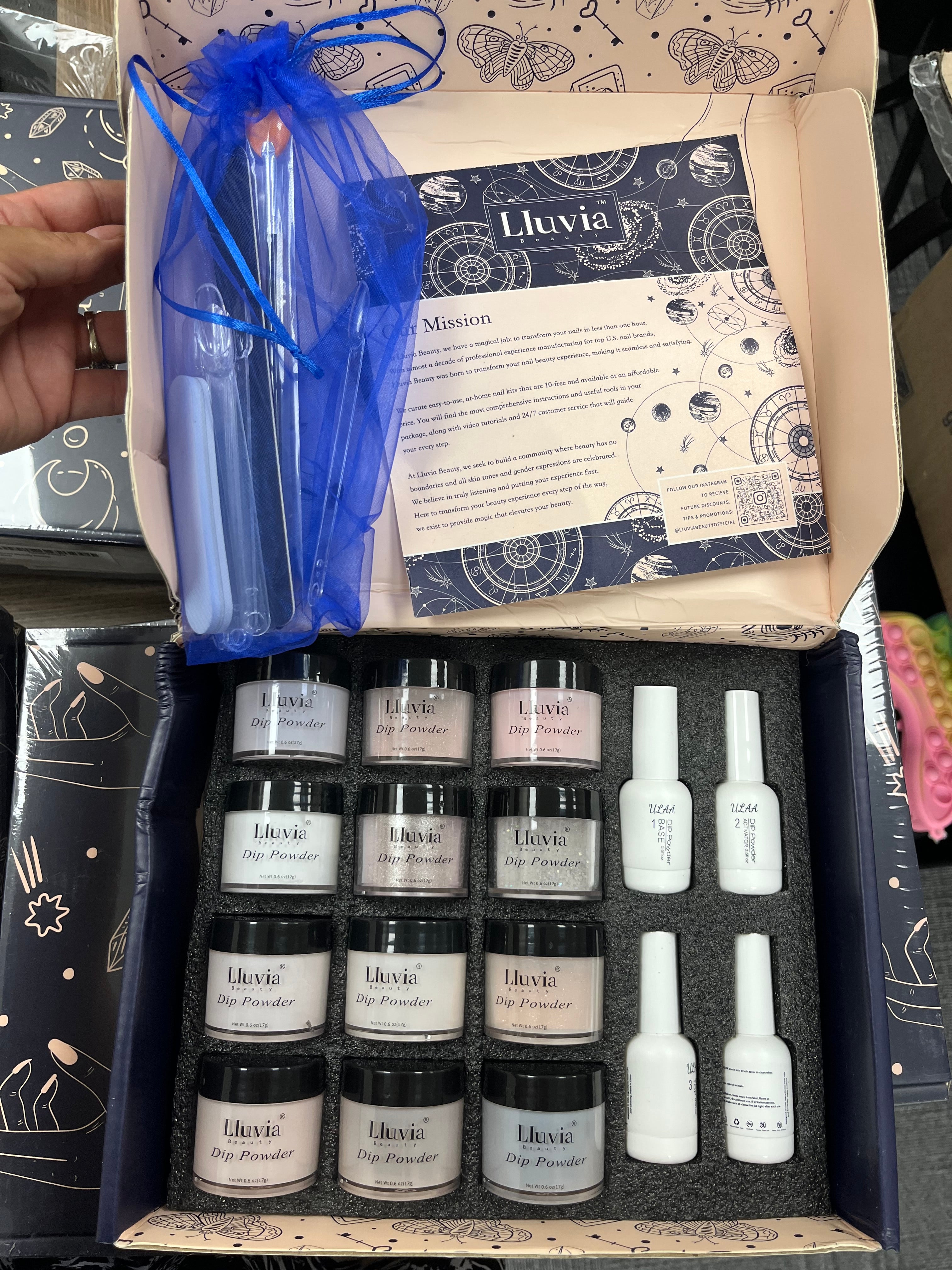 New 12 Dip Colored Powder Gel Nail Sets