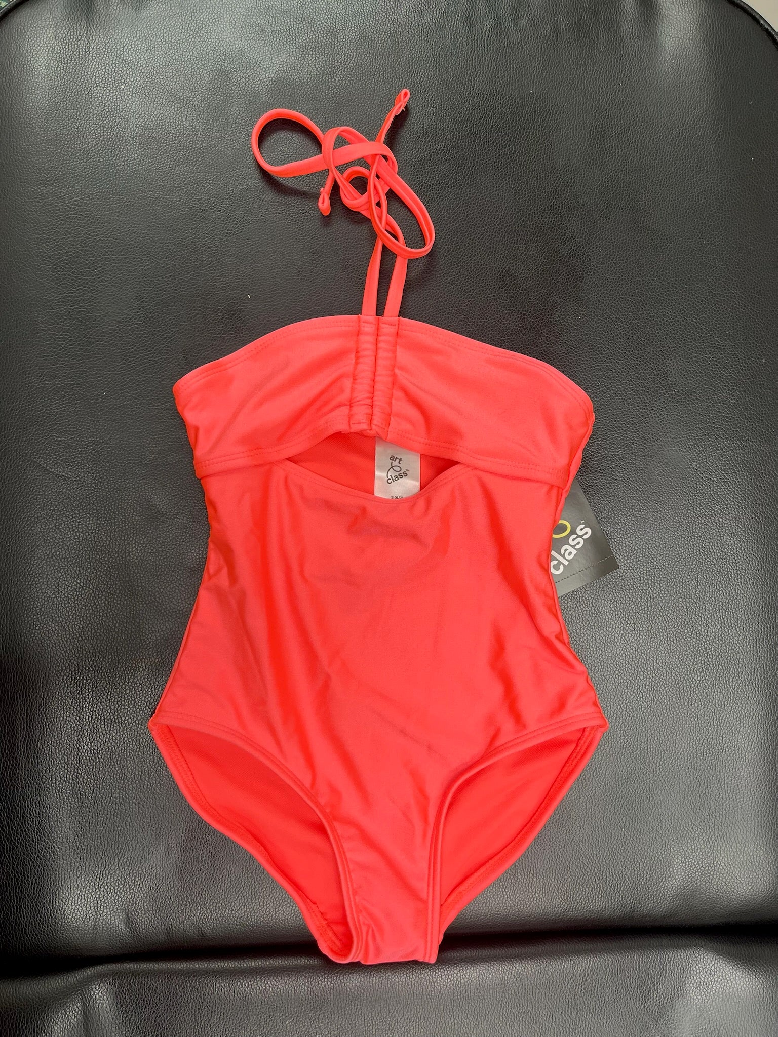 Girls Peach Bathing Suit