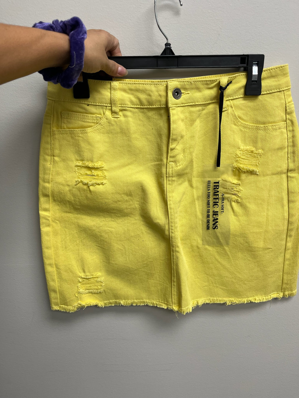 New Women’s Yellow Jean Skirt