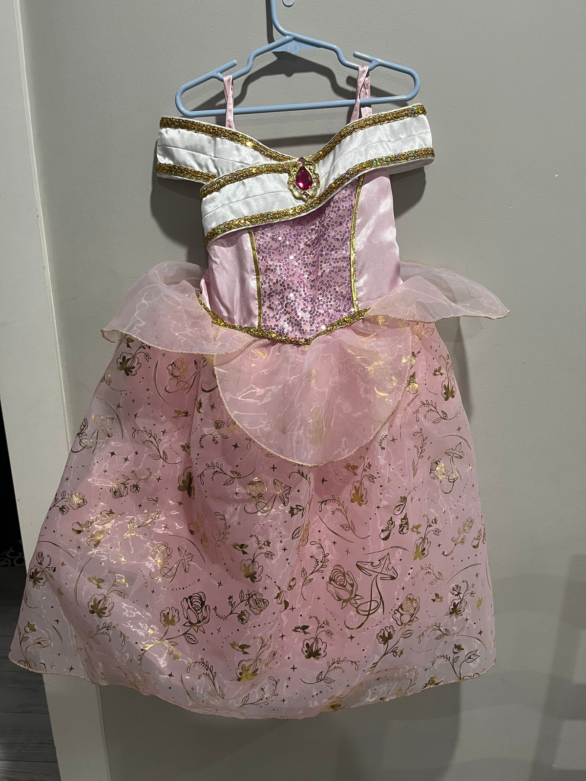 Used Girls Princess Aurora Costume Dress