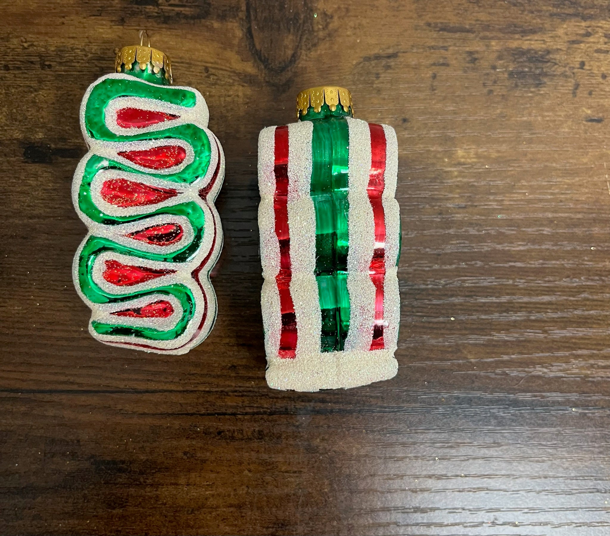 Two Piece Vintage Candy Ornaments