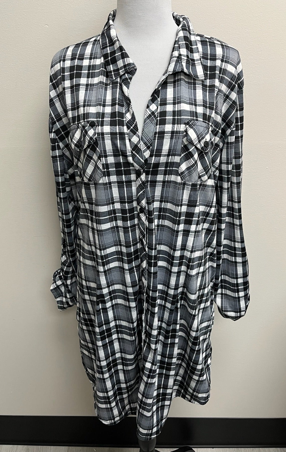 Women’s Black Flannel Dress