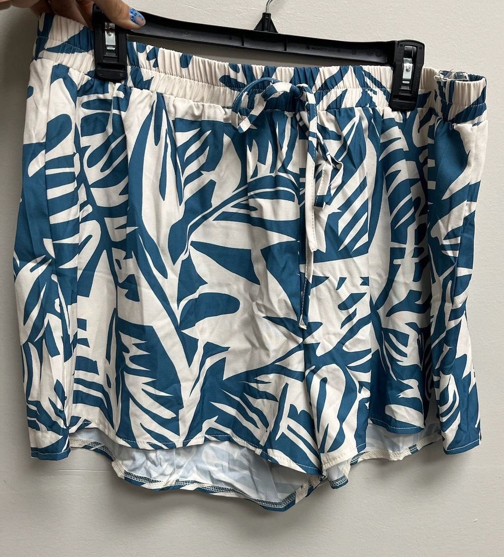Used Women’s Blue & White Floral Shorts