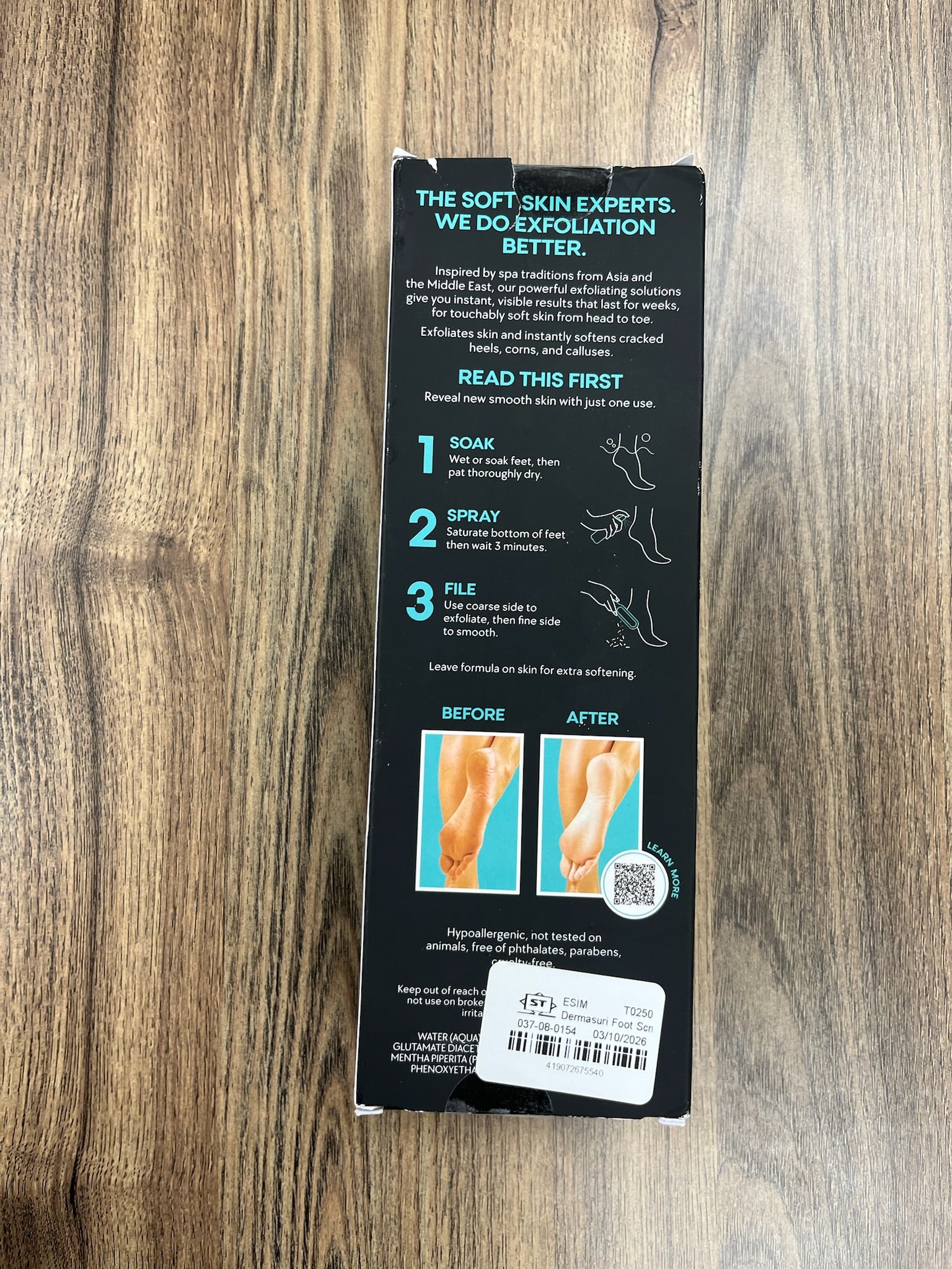 New Deep Exfoliating Foot Scrub Set