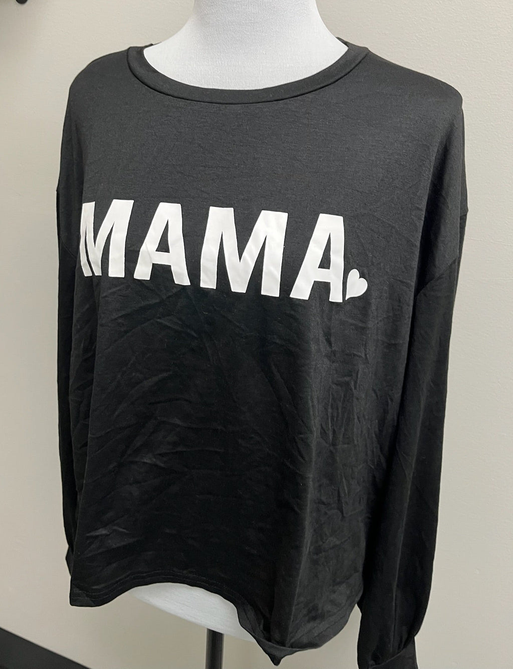 Women’s Black Mama Long Sleeve Shirt