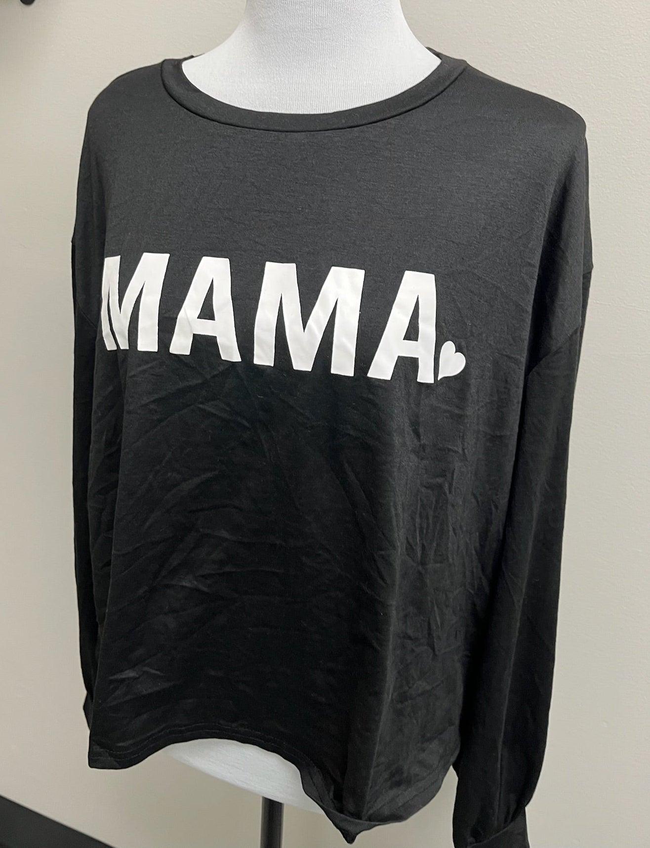 Women’s Black Mama Long Sleeve Shirt