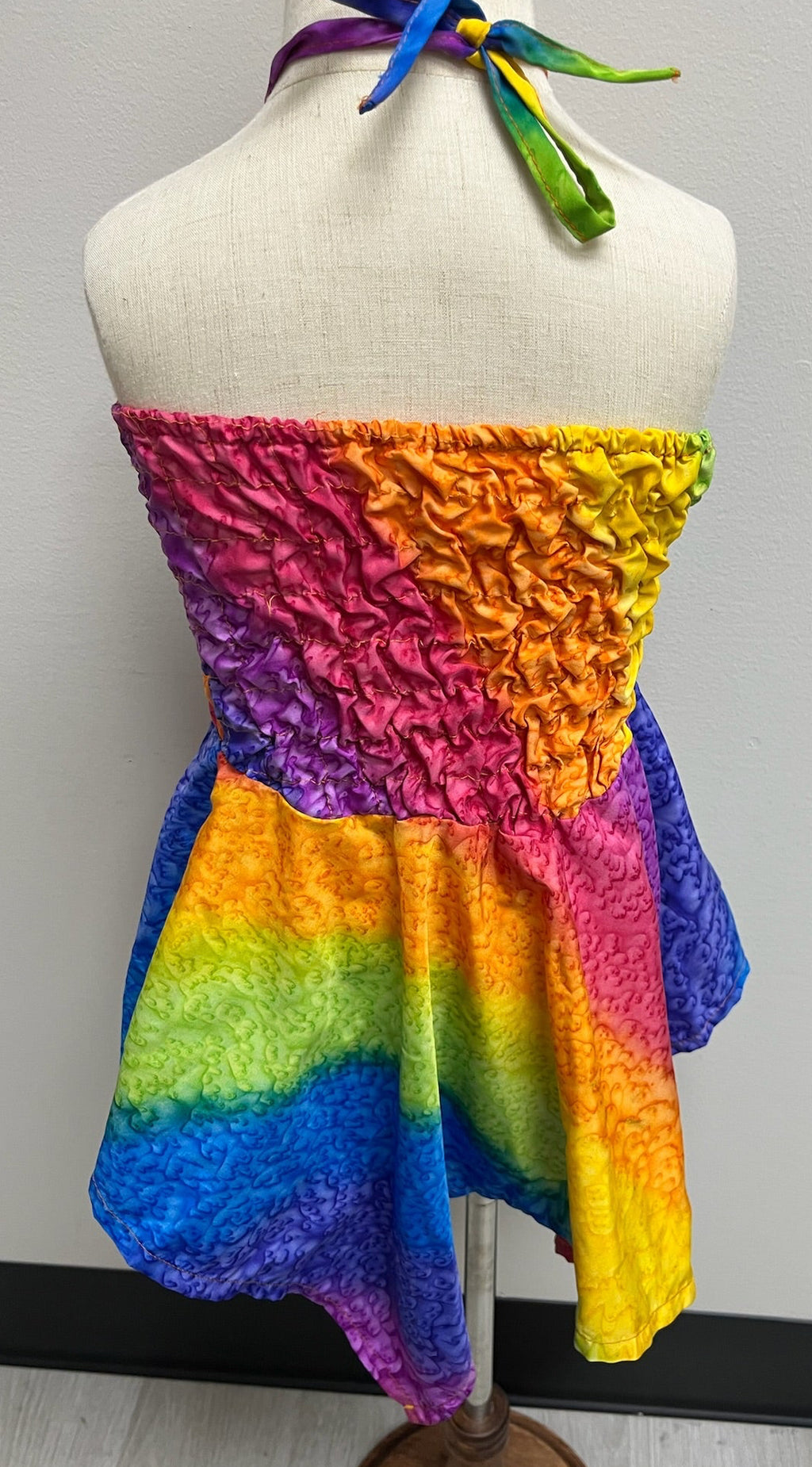 Used Girls Tie Dye Halter Dress