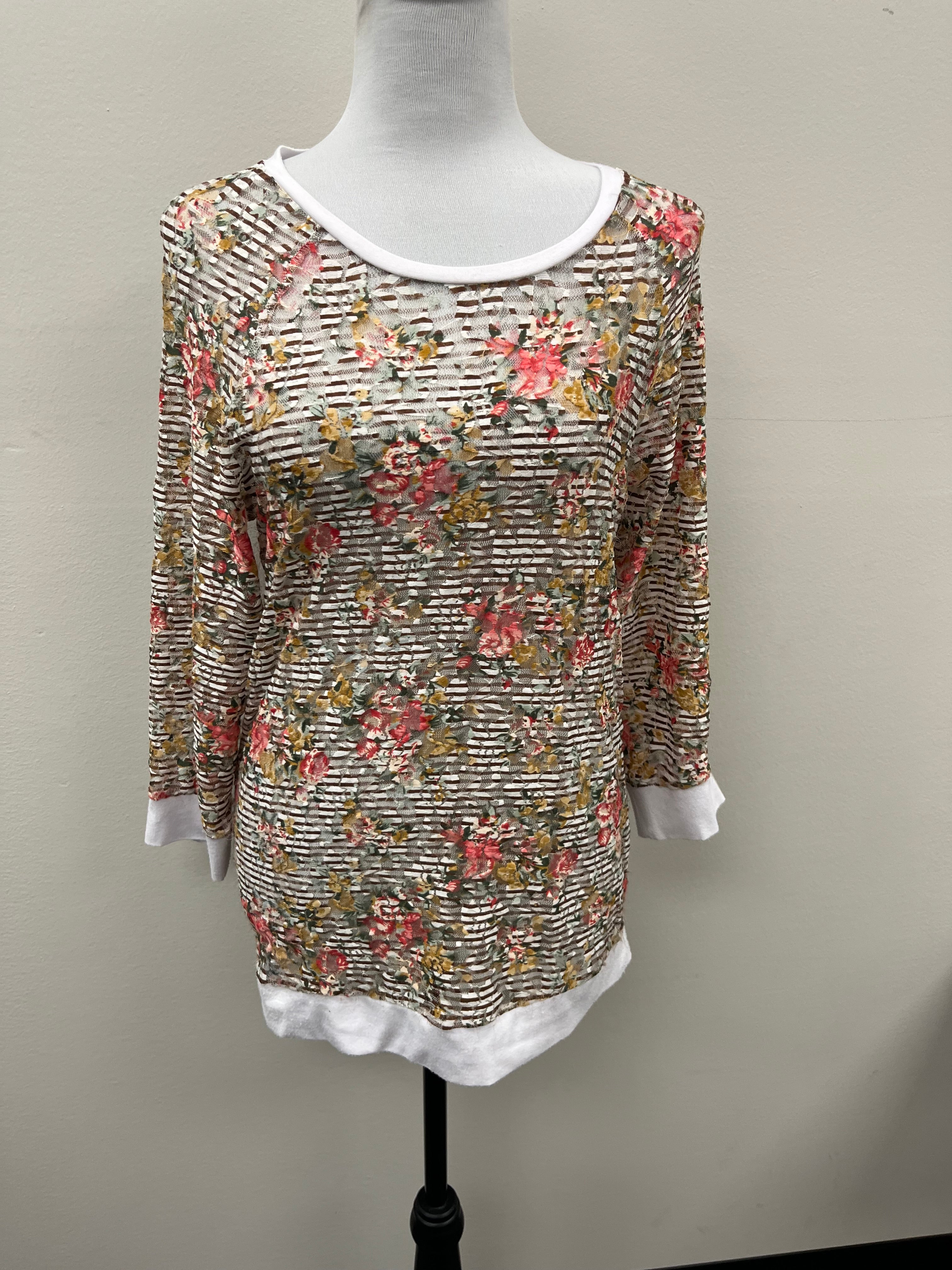 Used Women’s Floral Mesh Shirt