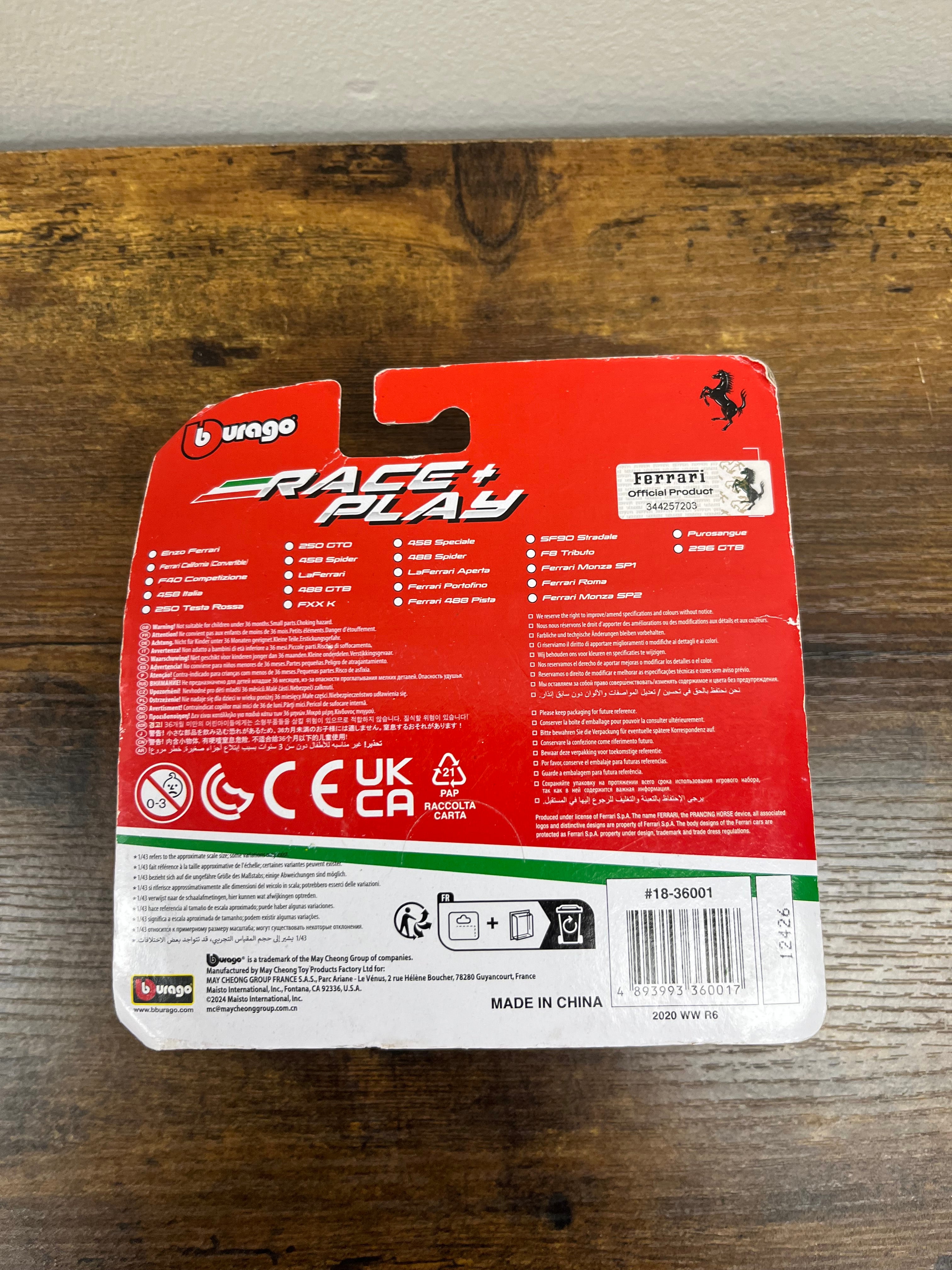 New Red Race & Play Car