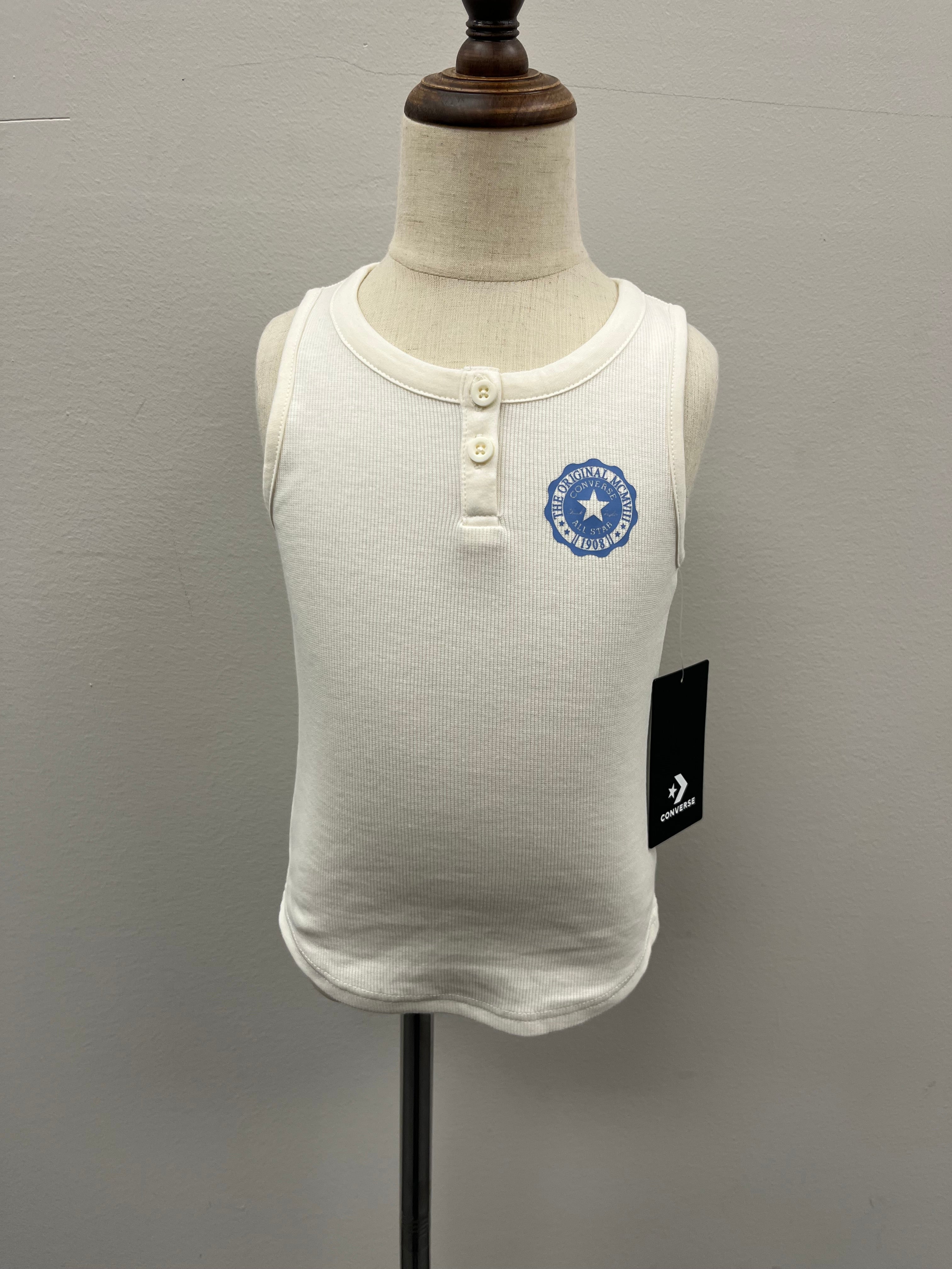 New Girls Cream White Tank Top