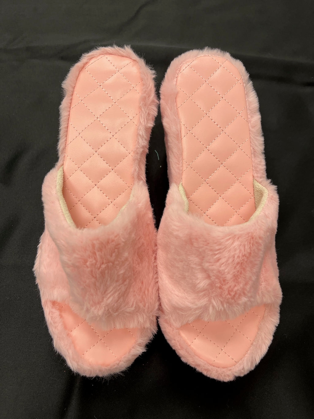 Women’s Pink Fluffy Wedges