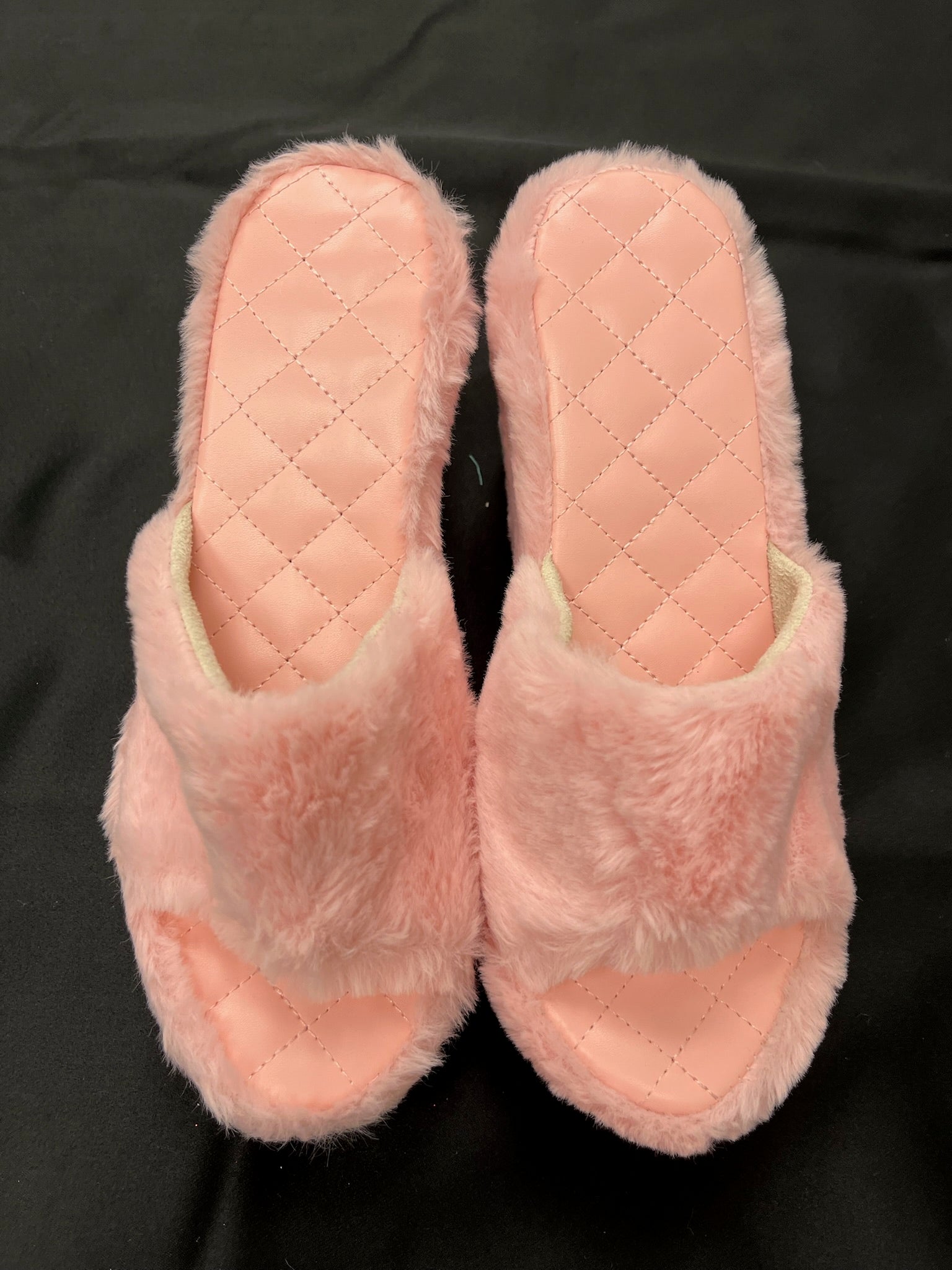Women’s Pink Fluffy Wedges