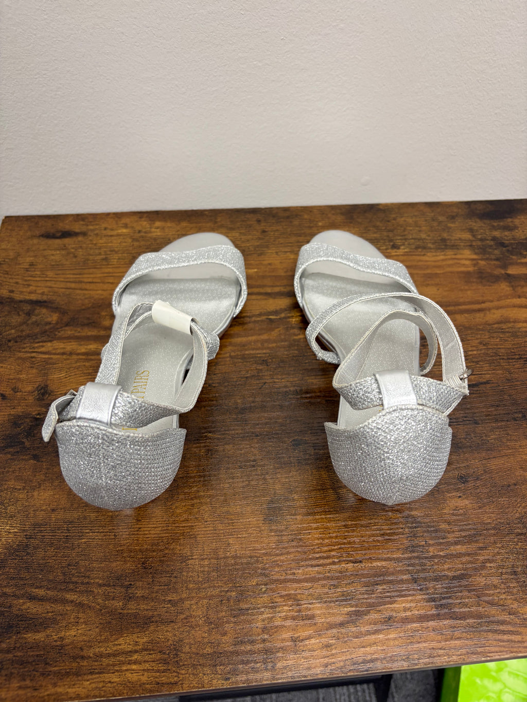 New Women’s Silver Sparkly Heels