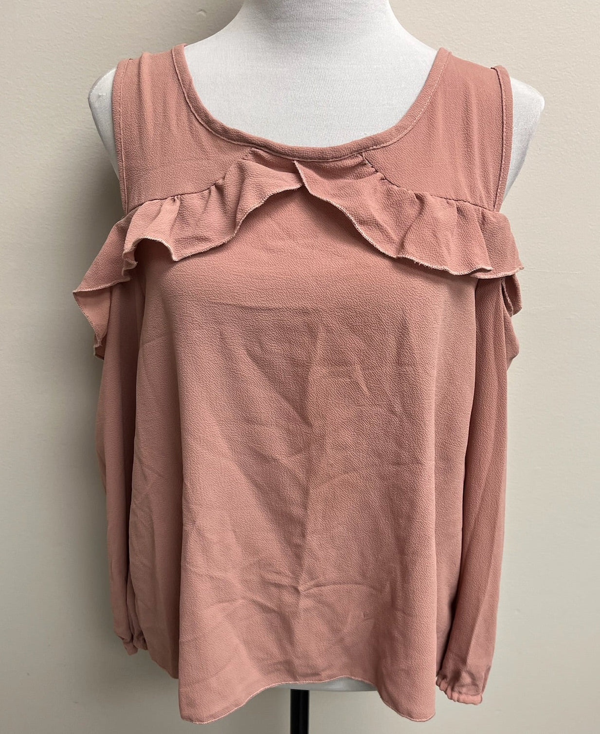 Used Women’s Pink Peek A Boo Long Sleeve Top