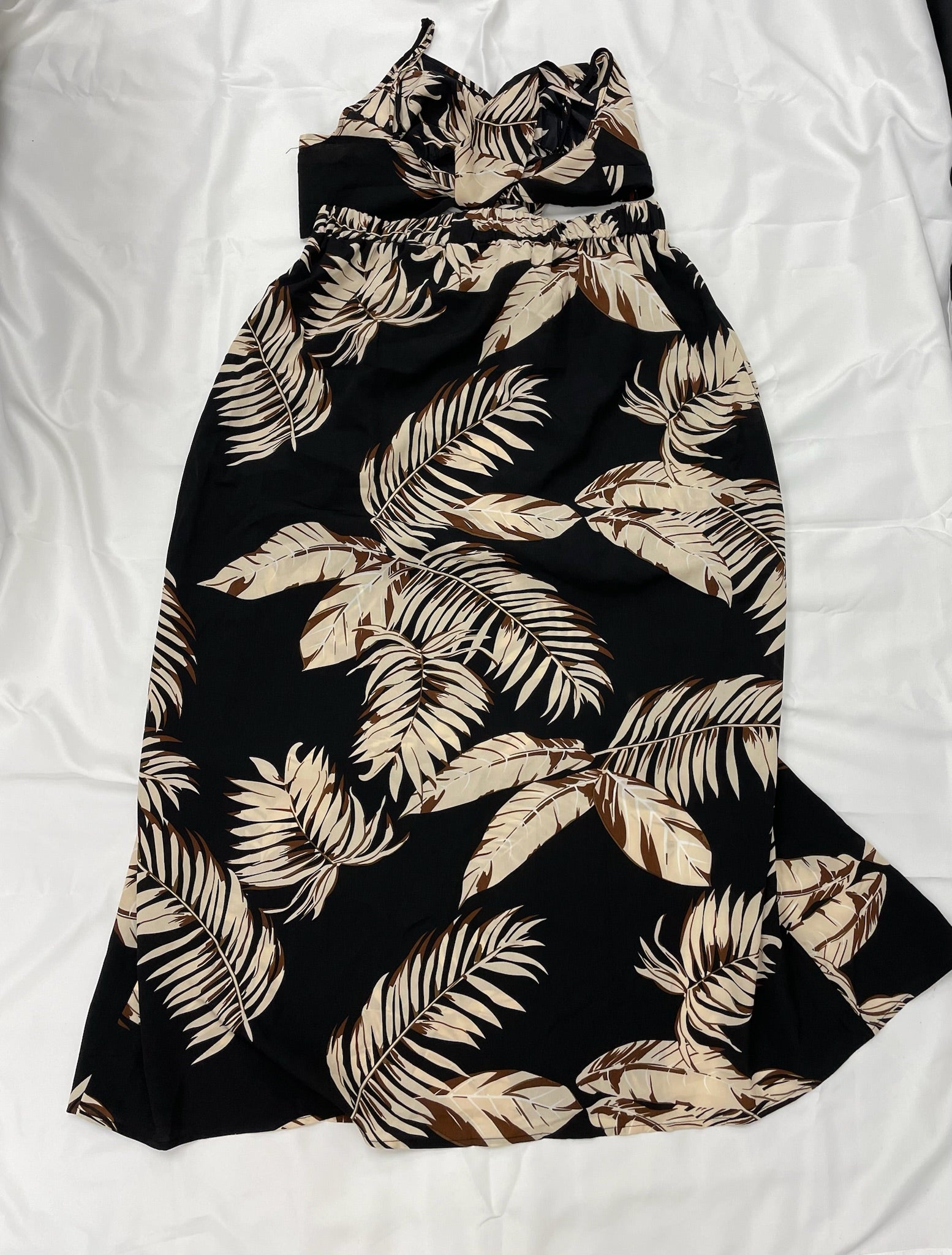 Women’s Two Piece Floral Crop Top & Skirt Set